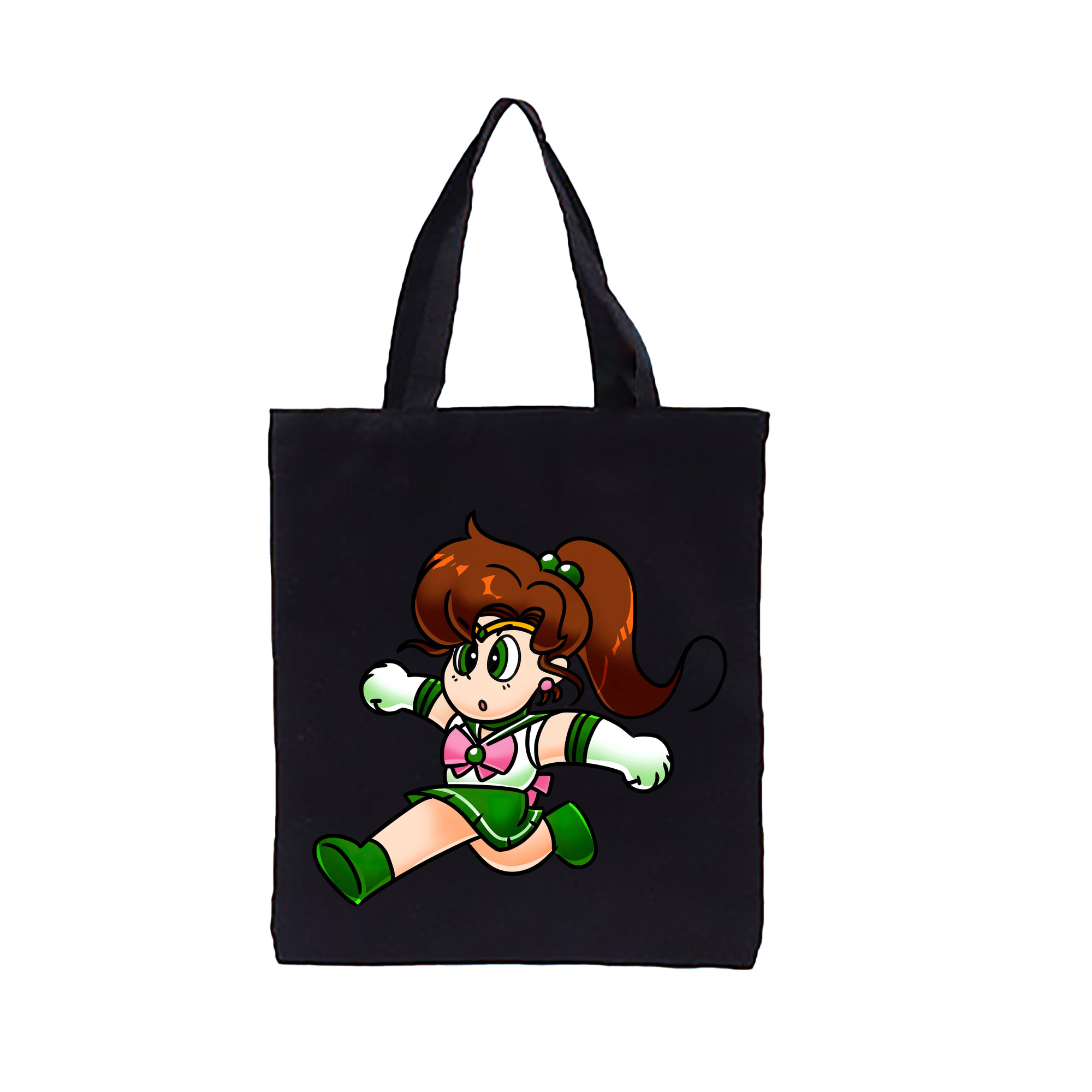 （画像用） 美少女戦士セーラームーン 木野 まこと きの まこと Sailor Moon Kino Makoto （セーラージュピター；Sailor Jupiter） 縦型キャンバス生地手提げバッグ　トートバッグ