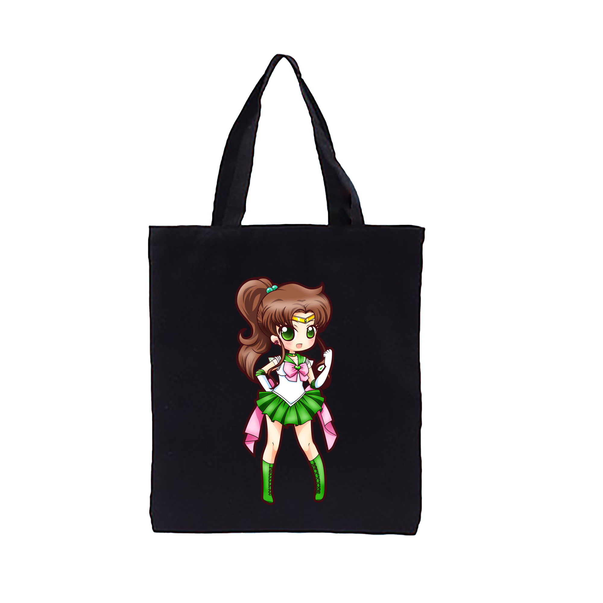 （画像用） 美少女戦士セーラームーン 木野 まこと きの まこと Sailor Moon Kino Makoto （セーラージュピター；Sailor Jupiter） 縦型キャンバス生地手提げバッグ　トートバッグ