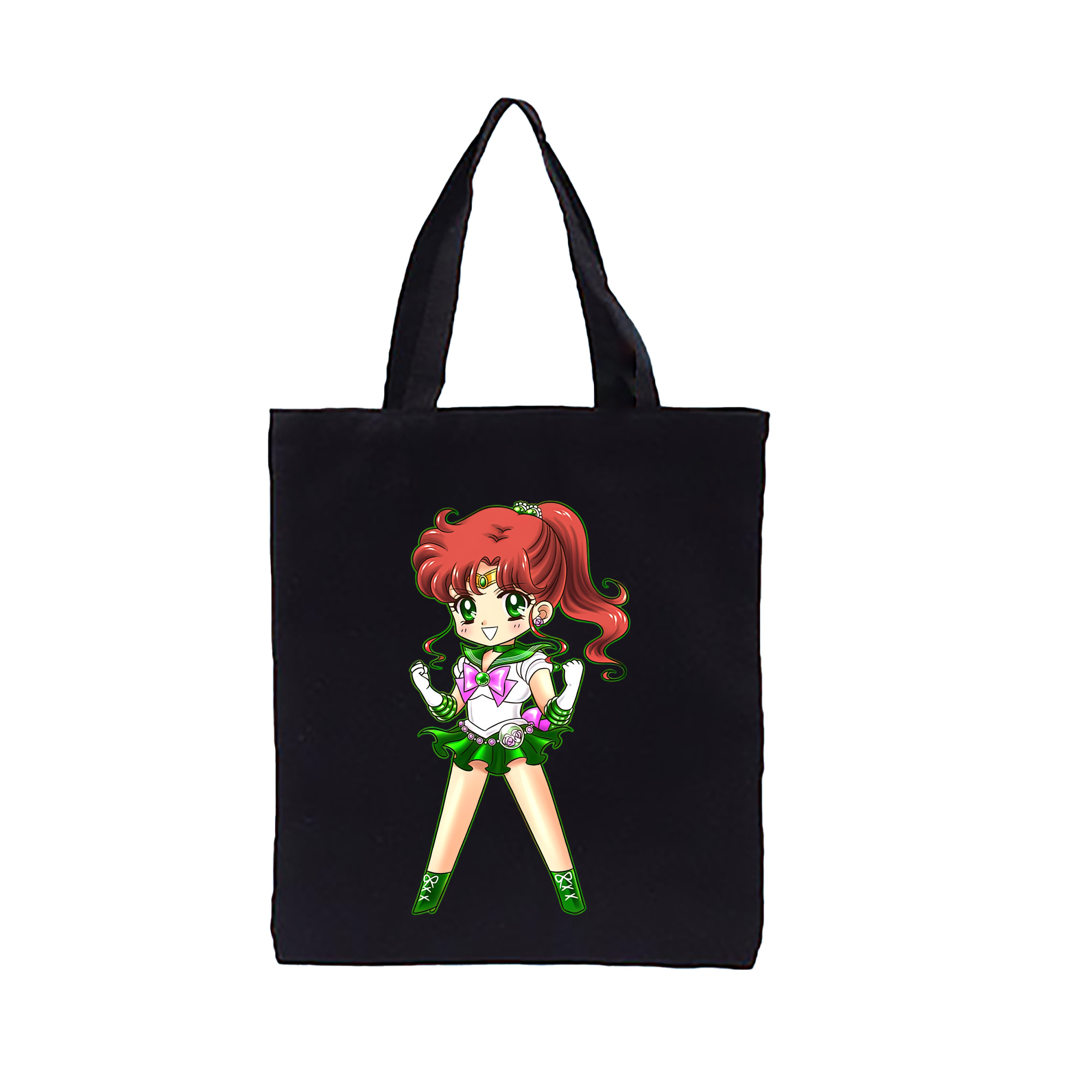 （画像用） 美少女戦士セーラームーン 木野 まこと きの まこと Sailor Moon Kino Makoto （セーラージュピター；Sailor Jupiter） 縦型キャンバス生地手提げバッグ　トートバッグ
