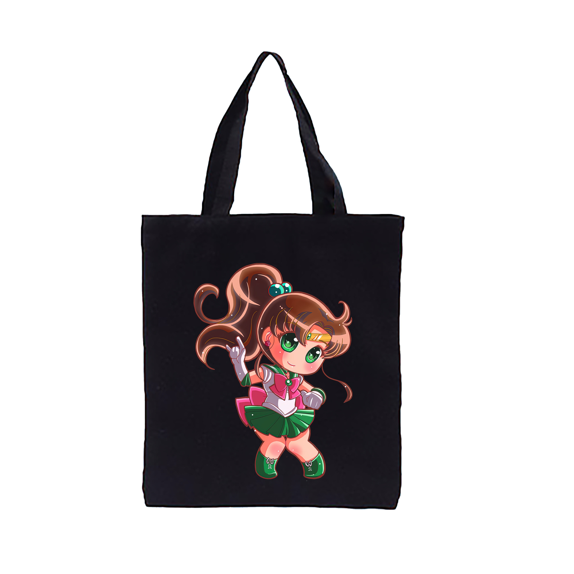 （画像用） 美少女戦士セーラームーン 木野 まこと きの まこと Sailor Moon Kino Makoto （セーラージュピター；Sailor Jupiter） 縦型キャンバス生地手提げバッグ　トートバッグ