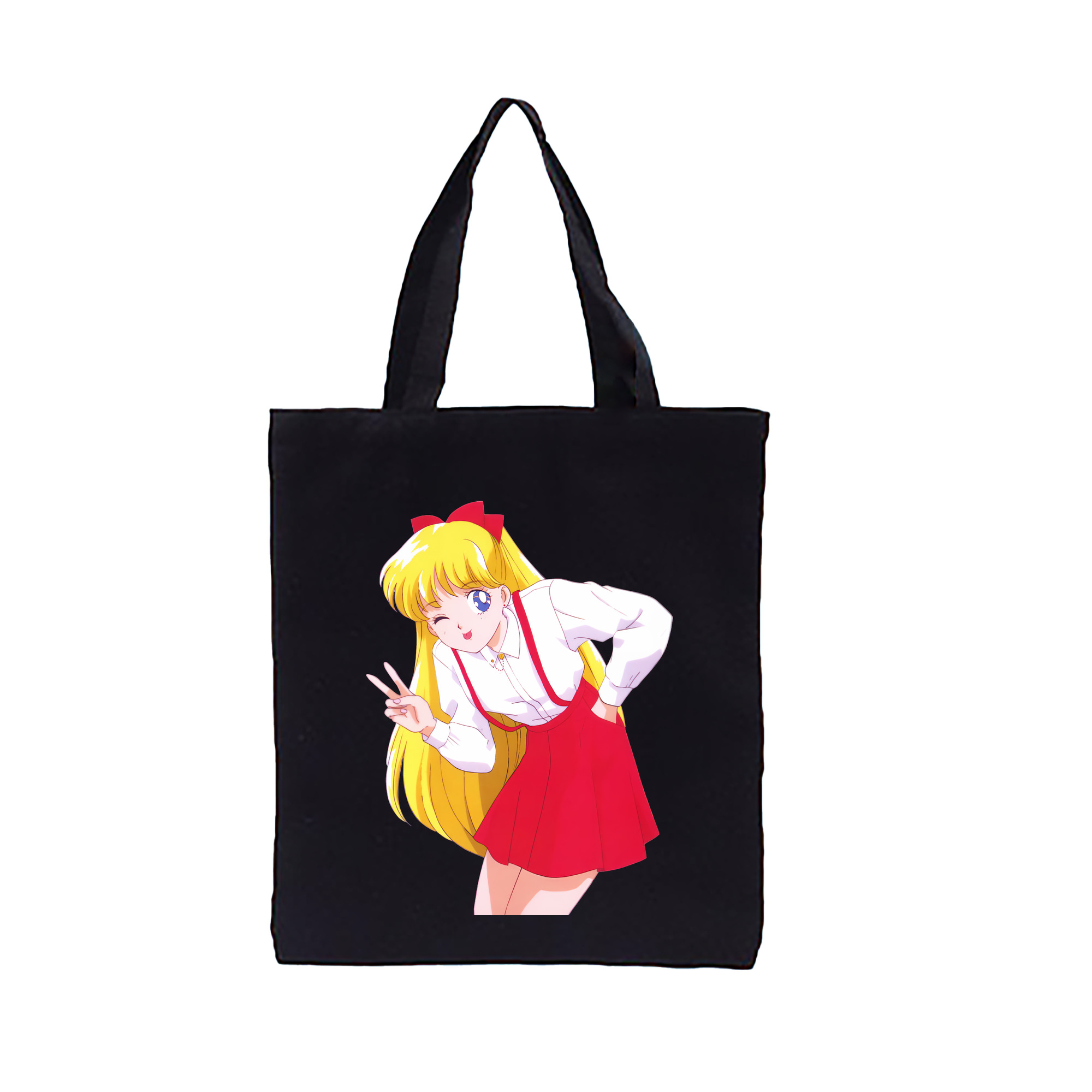 （画像用） 美少女戦士セーラームーン 愛野 美奈子 あいの みなこ Sailor Moon Aino Minako 縦型キャンバス生地手提げバッグ　トートバッグ
