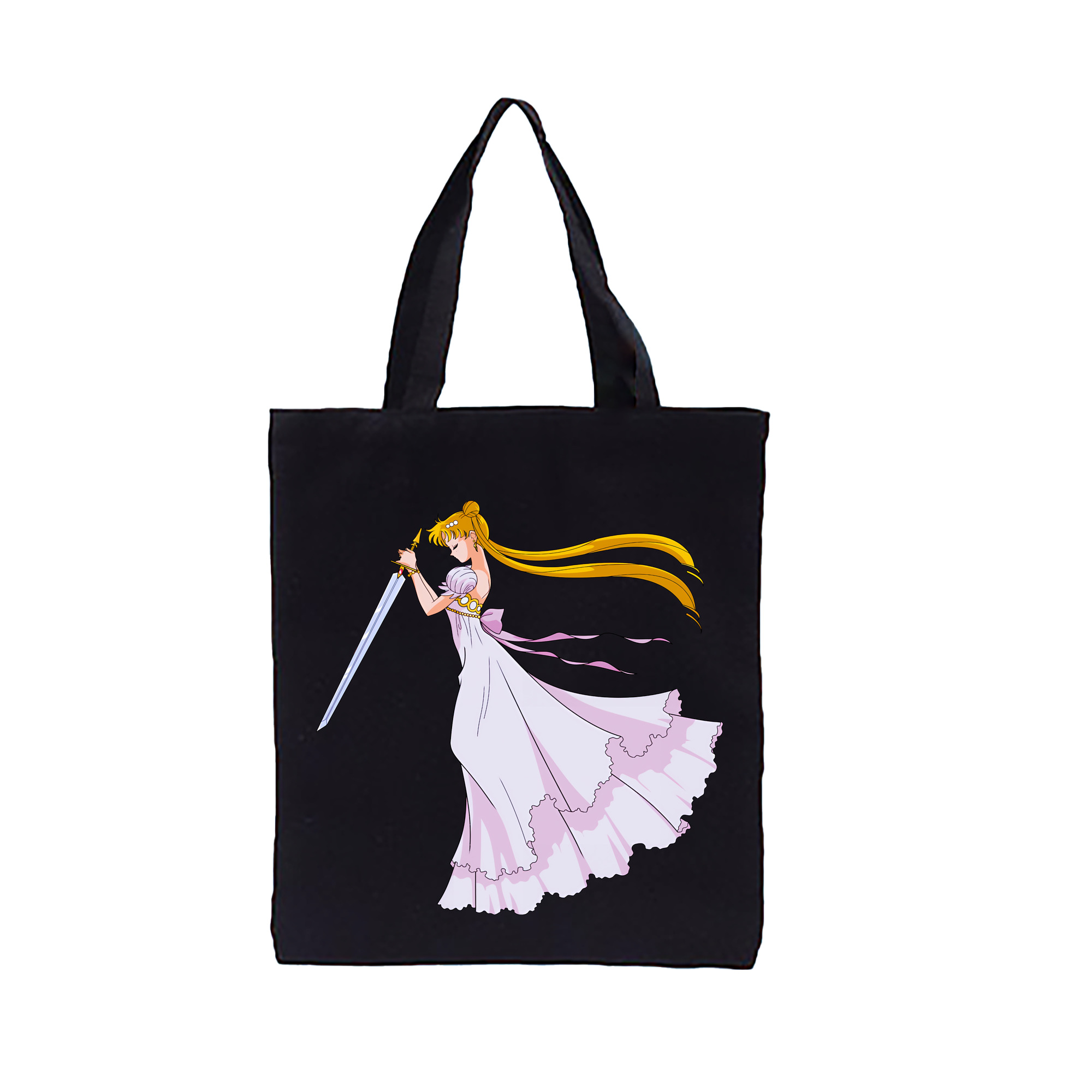 （画像用） 美少女戦士セーラームーン 愛野 美奈子 あいの みなこ Sailor Moon Aino Minako 縦型キャンバス生地手提げバッグ　トートバッグ