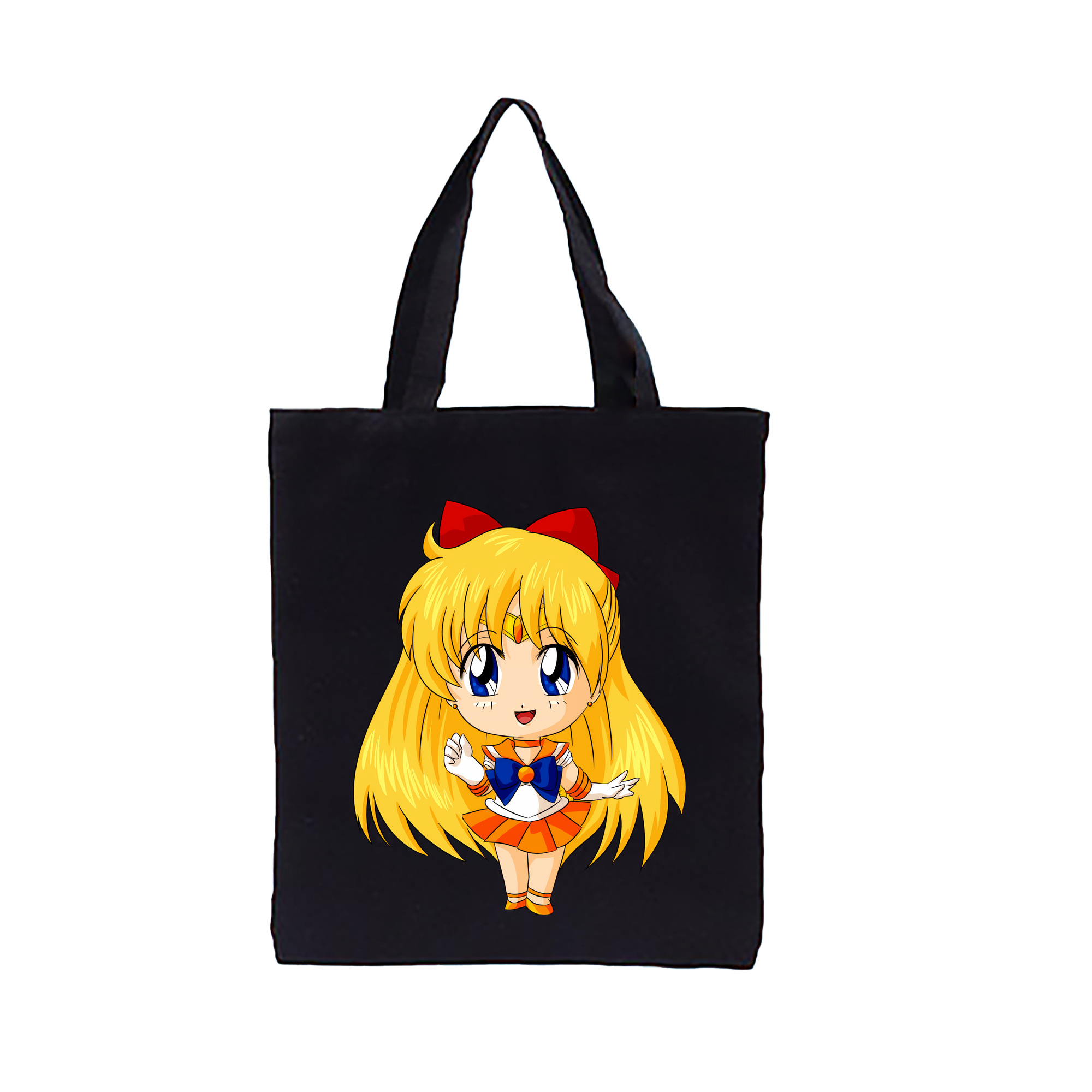 （画像用） 美少女戦士セーラームーン 愛野 美奈子 あいの みなこ Sailor Moon Aino Minako 縦型キャンバス生地手提げバッグ　トートバッグ