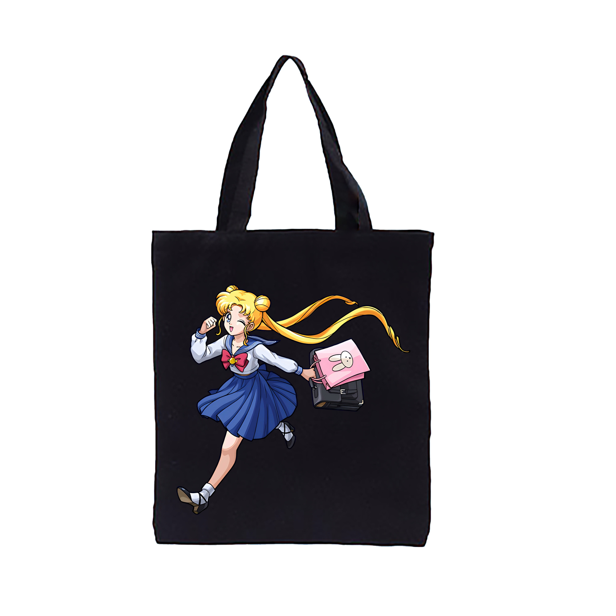 （画像用） 美少女戦士セーラームーン 愛野 美奈子 あいの みなこ Sailor Moon Aino Minako 縦型キャンバス生地手提げバッグ　トートバッグ
