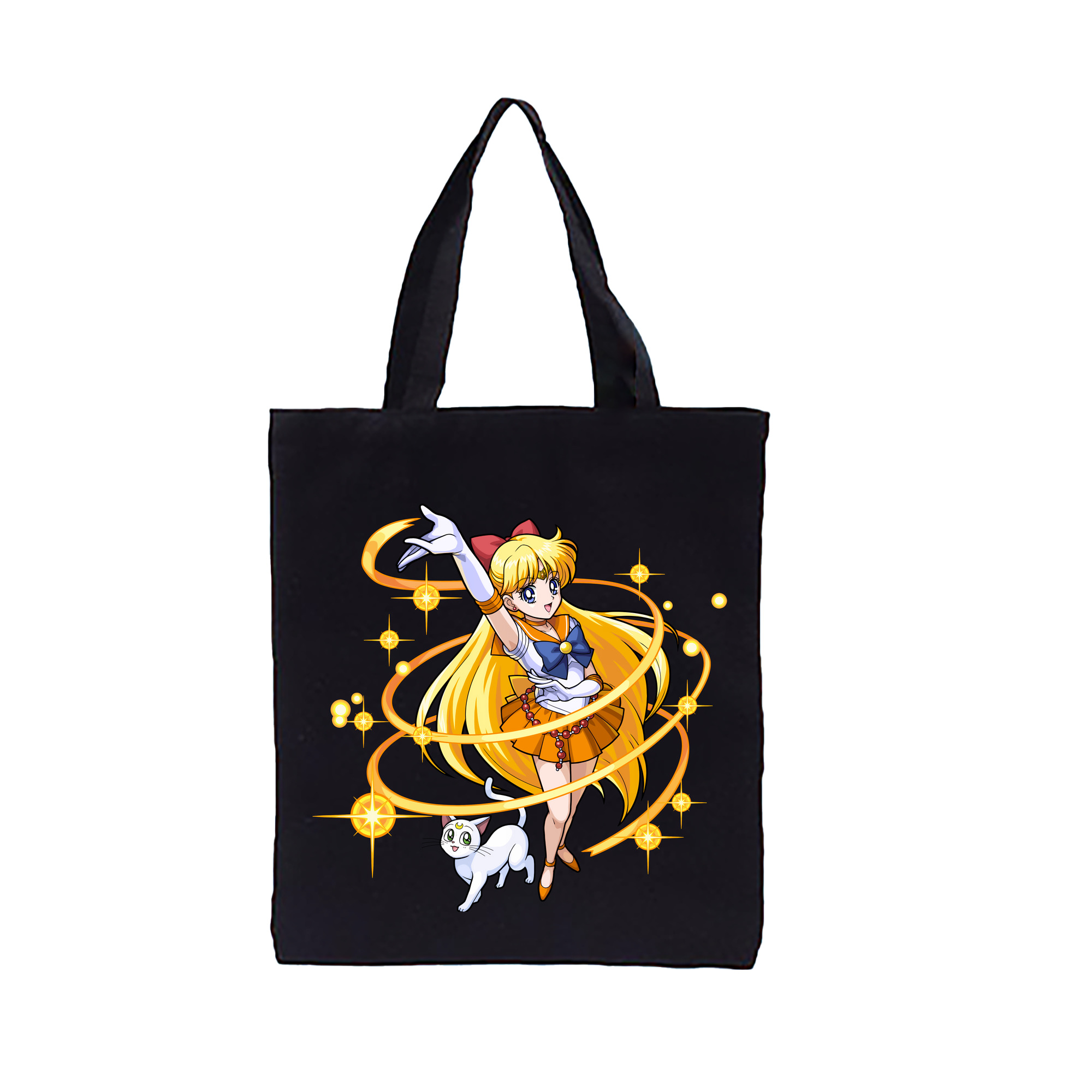 （画像用） 美少女戦士セーラームーン 愛野 美奈子 あいの みなこ Sailor Moon Aino Minako 縦型キャンバス生地手提げバッグ　トートバッグ