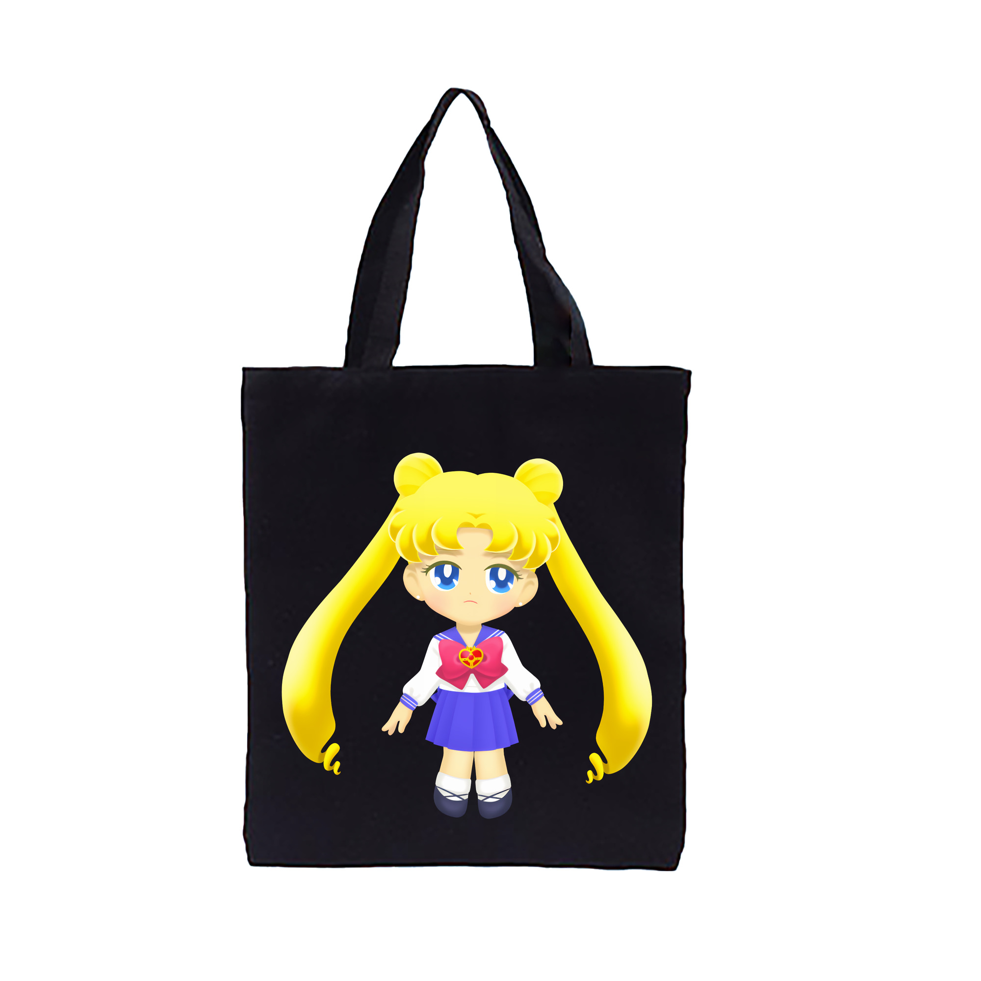 （画像用） 美少女戦士セーラームーン 愛野 美奈子 あいの みなこ Sailor Moon Aino Minako 縦型キャンバス生地手提げバッグ　トートバッグ