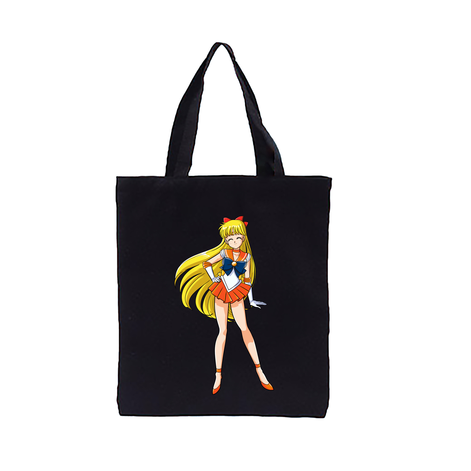 （画像用） 美少女戦士セーラームーン 愛野 美奈子 あいの みなこ Sailor Moon Aino Minako 縦型キャンバス生地手提げバッグ　トートバッグ