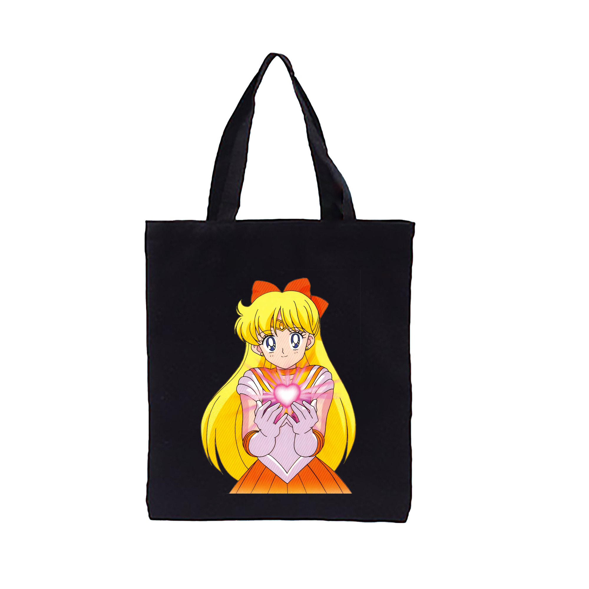 （画像用） 美少女戦士セーラームーン 愛野 美奈子 あいの みなこ Sailor Moon Aino Minako 縦型キャンバス生地手提げバッグ　トートバッグ