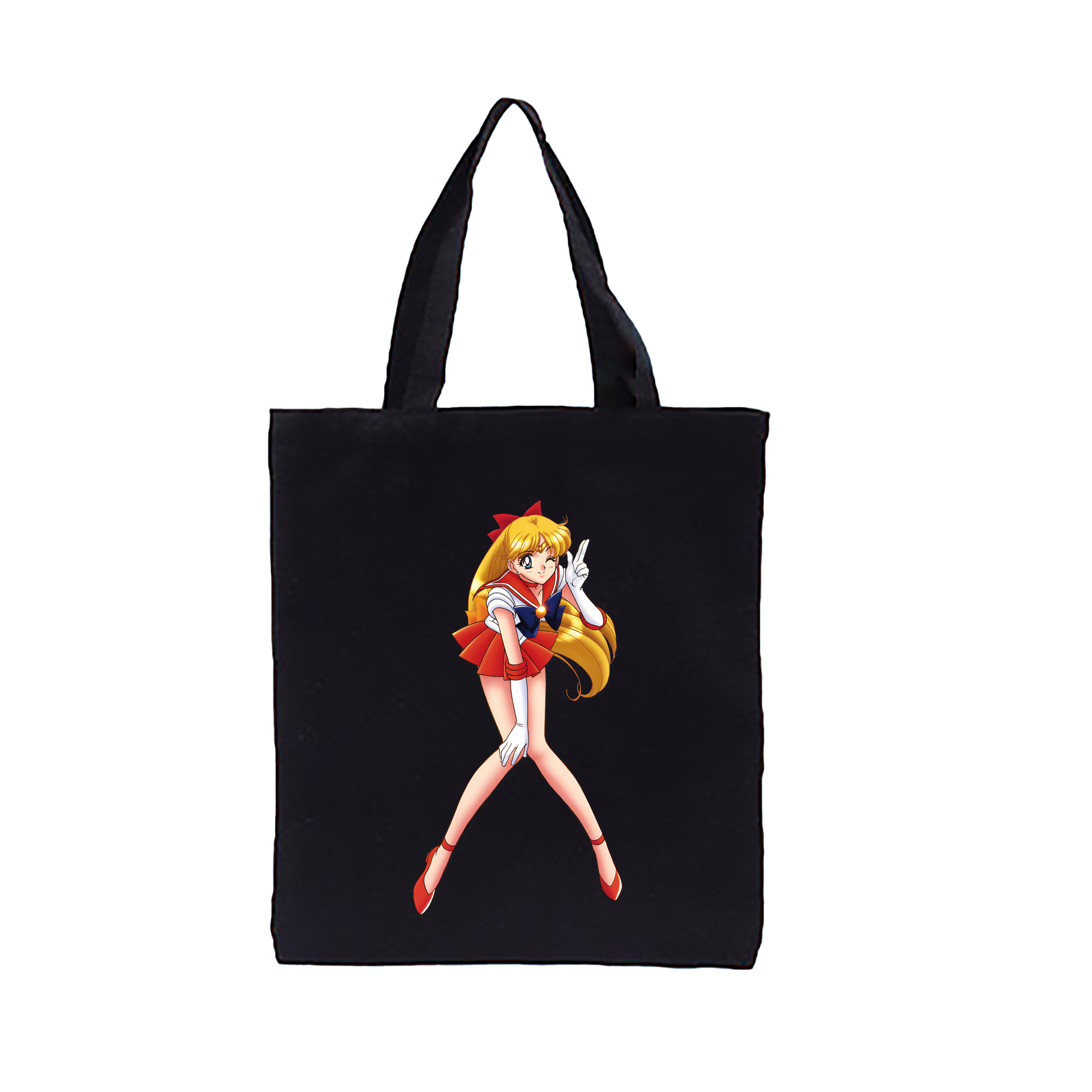 （画像用） 美少女戦士セーラームーン 愛野 美奈子 あいの みなこ Sailor Moon Aino Minako 縦型キャンバス生地手提げバッグ　トートバッグ