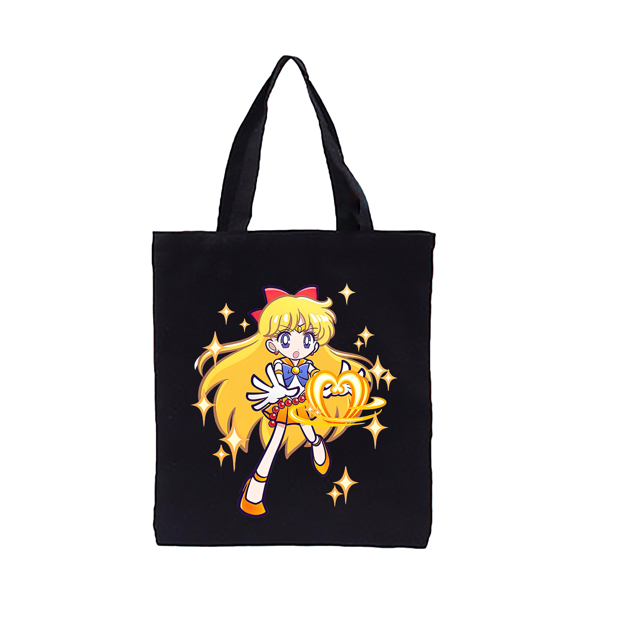 （画像用） 美少女戦士セーラームーン 愛野 美奈子 あいの みなこ Sailor Moon Aino Minako 縦型キャンバス生地手提げバッグ　トートバッグ