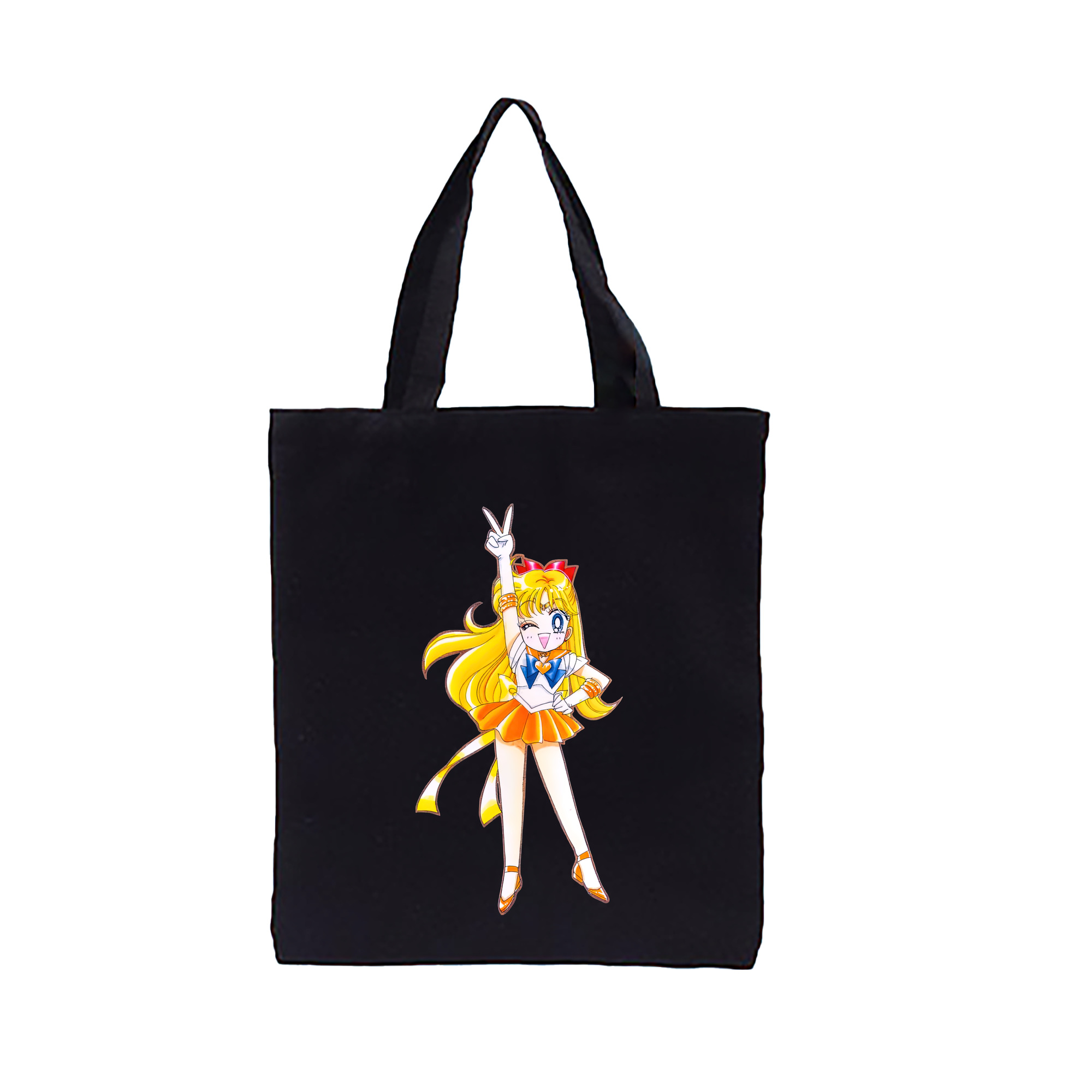（画像用） 美少女戦士セーラームーン 愛野 美奈子 あいの みなこ Sailor Moon Aino Minako 縦型キャンバス生地手提げバッグ　トートバッグ