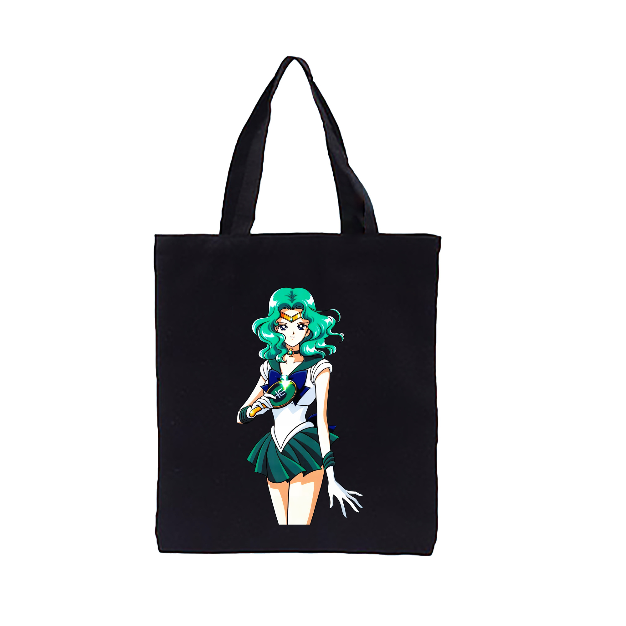 （画像用） 美少女戦士セーラームーン 海王 みちる（かいおう みちる） Sailor Moon Kaiou Michiru 縦型キャンバス生地手提げバッグ　トートバッグ