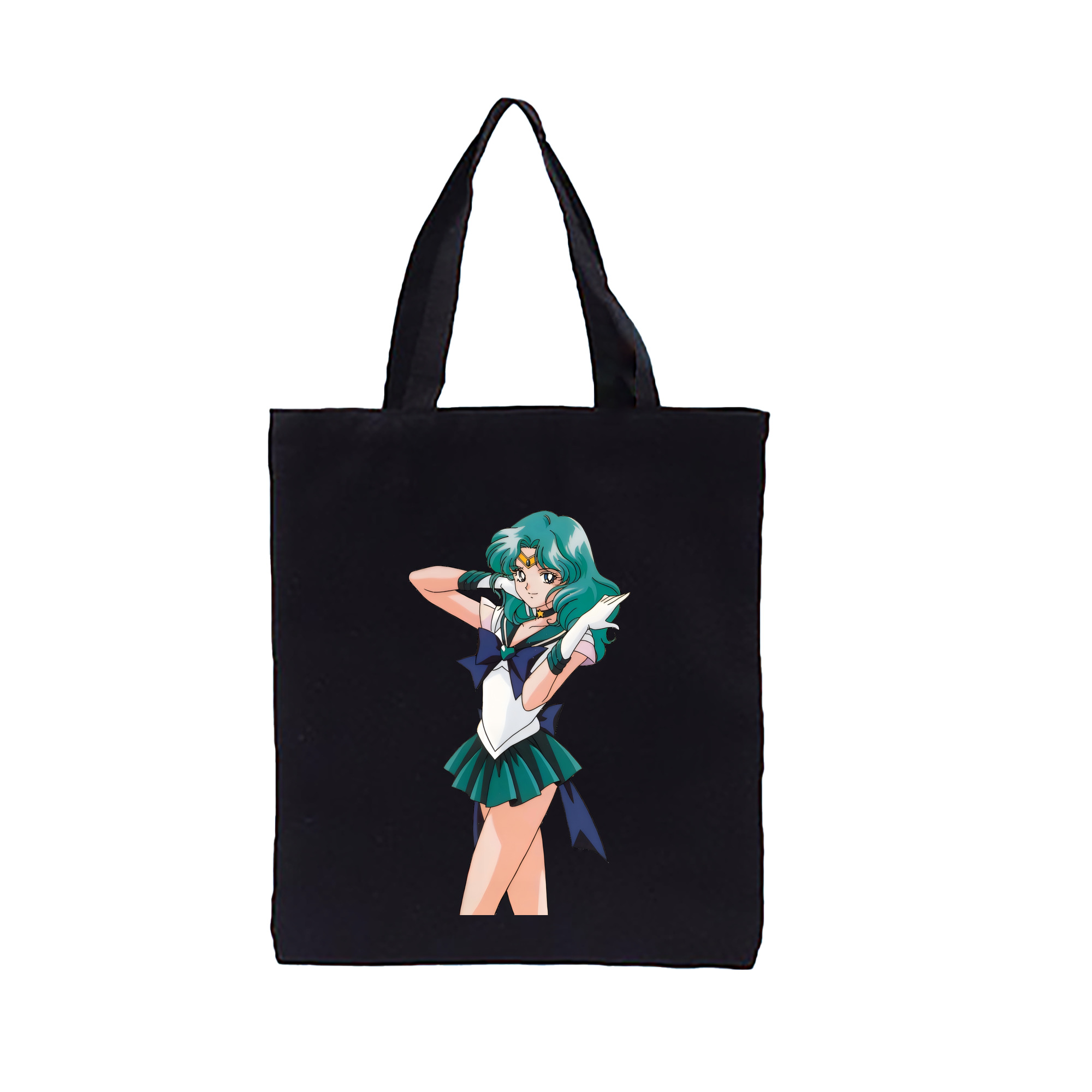 （画像用） 美少女戦士セーラームーン 海王 みちる（かいおう みちる） Sailor Moon Kaiou Michiru 縦型キャンバス生地手提げバッグ　トートバッグ
