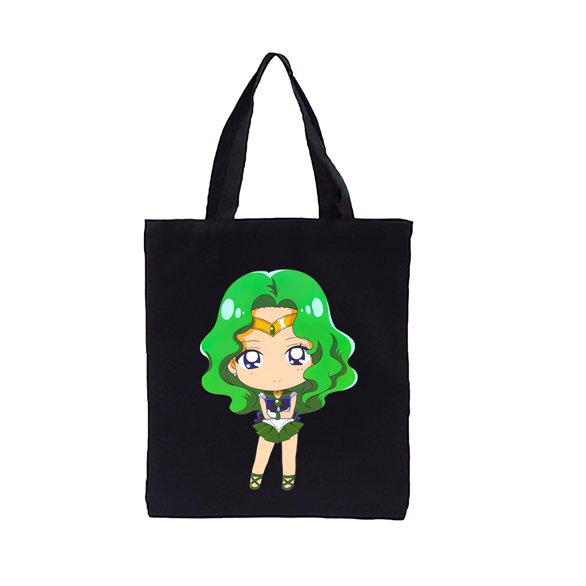 （画像用） 美少女戦士セーラームーン 海王 みちる（かいおう みちる） Sailor Moon Kaiou Michiru 縦型キャンバス生地手提げバッグ　トートバッグ