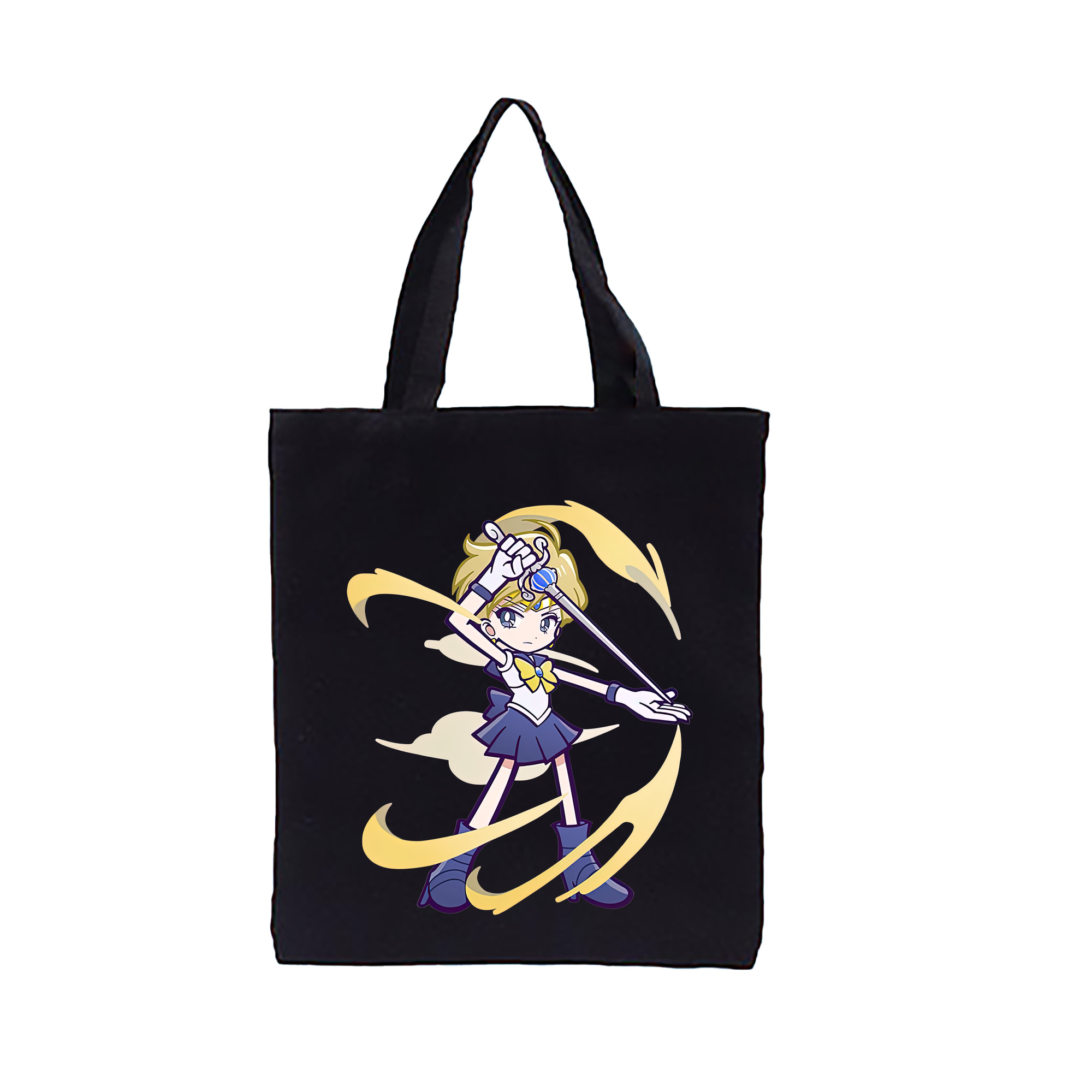（画像用） 美少女戦士セーラームーン 天王はるか Sailor Moon Tenoh Haruka 縦型キャンバス生地手提げバッグ　トートバッグ