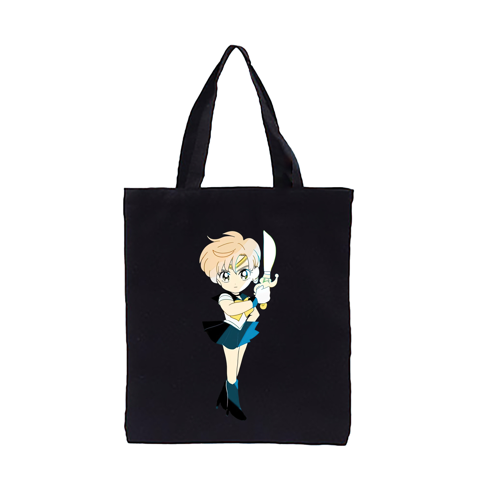 （画像用） 美少女戦士セーラームーン 天王はるか Sailor Moon Tenoh Haruka 縦型キャンバス生地手提げバッグ　トートバッグ