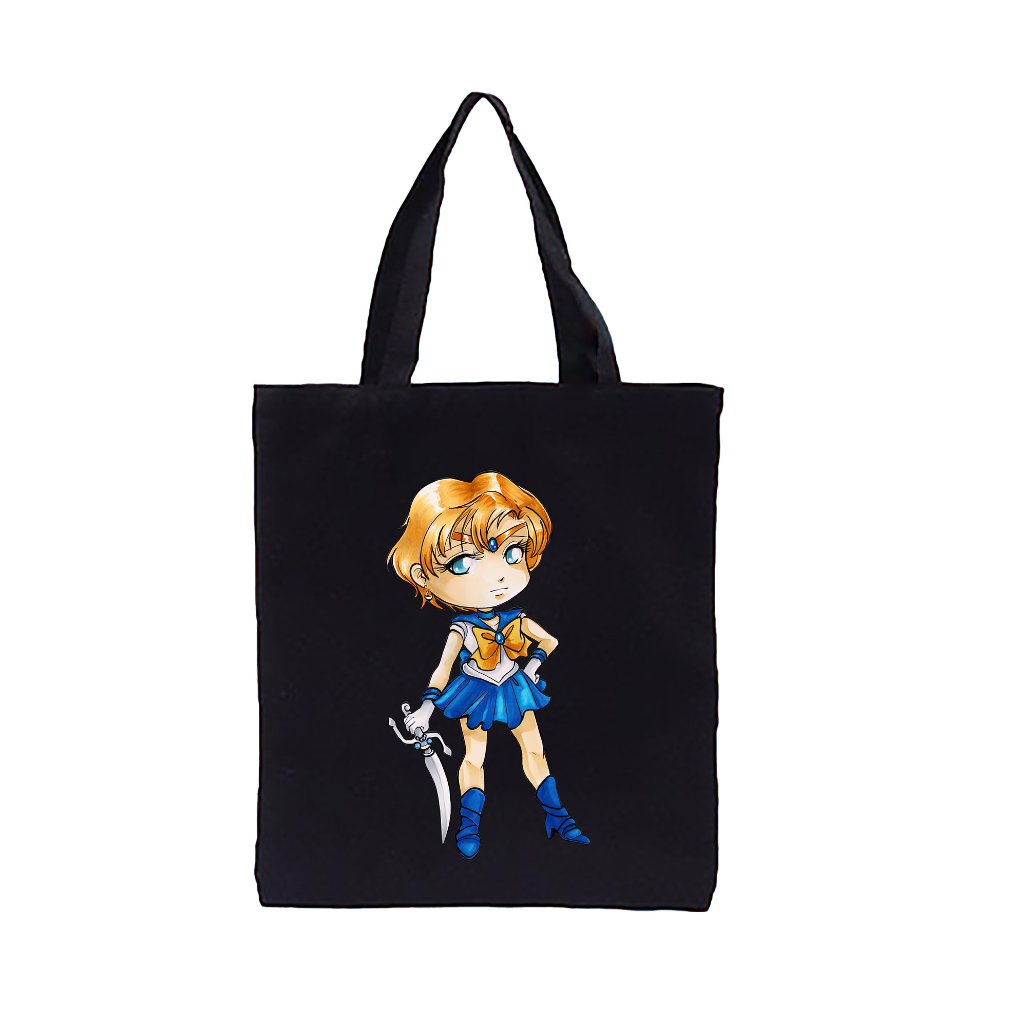 （画像用） 美少女戦士セーラームーン 天王はるか Sailor Moon Tenoh Haruka 縦型キャンバス生地手提げバッグ　トートバッグ