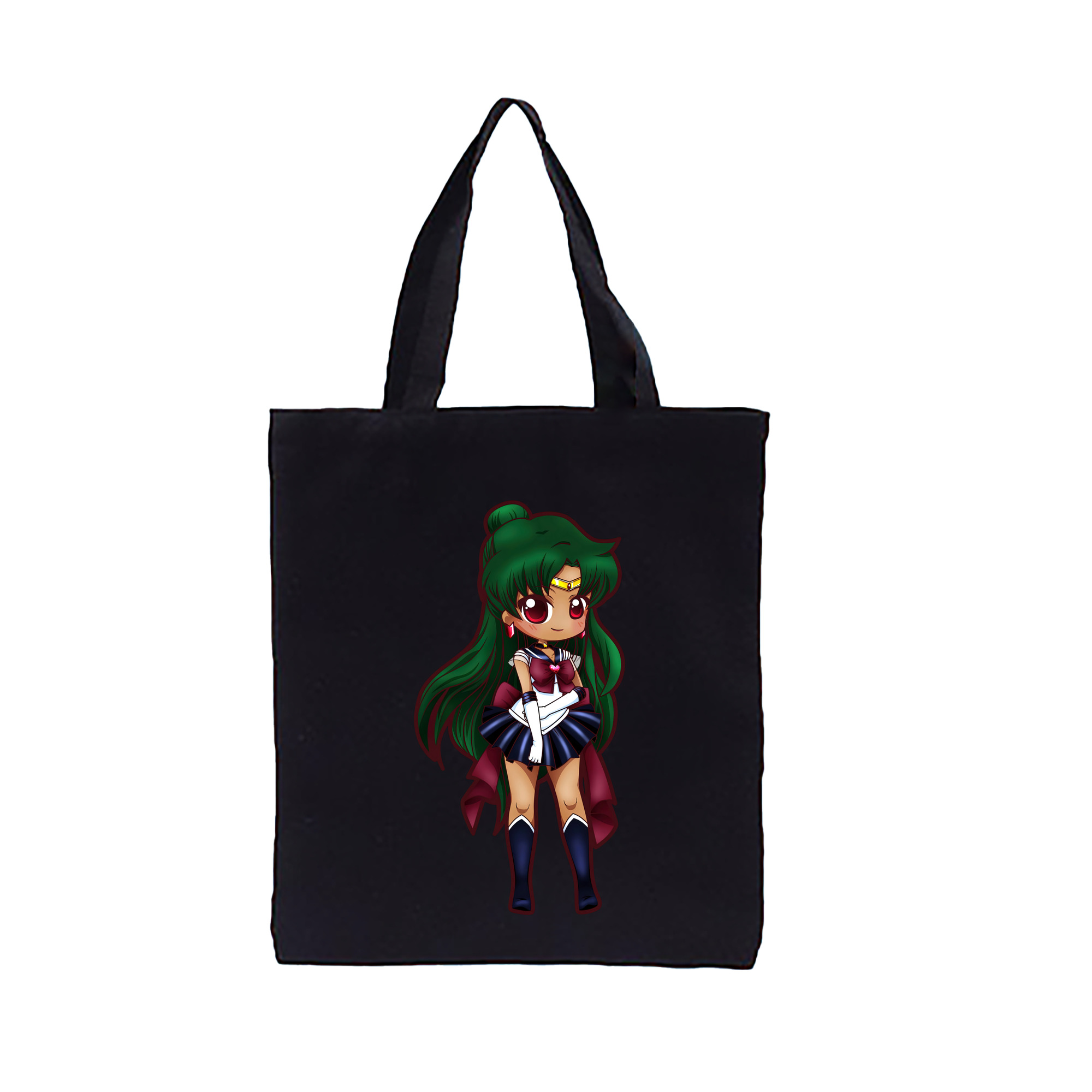 （画像用） 美少女戦士セーラームーン 冥王せつな Sailor Moon Meiou Setsuna 縦型キャンバス生地手提げバッグ　トートバッグ