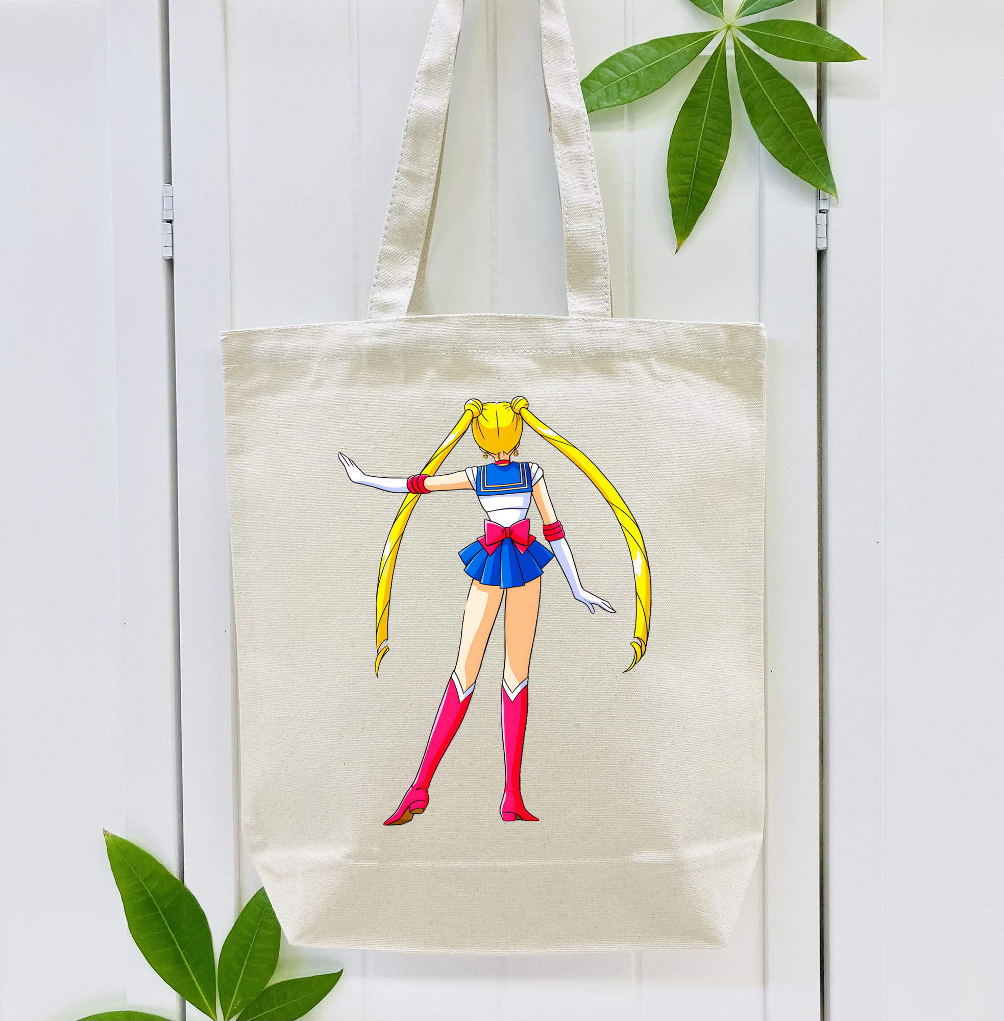 美少女戦士セーラームーン 月野 うさぎ つきの うさぎ Sailor Moon Tsukino Usagi 縦型キャンバス生地手提げバッグ　トートバッグ