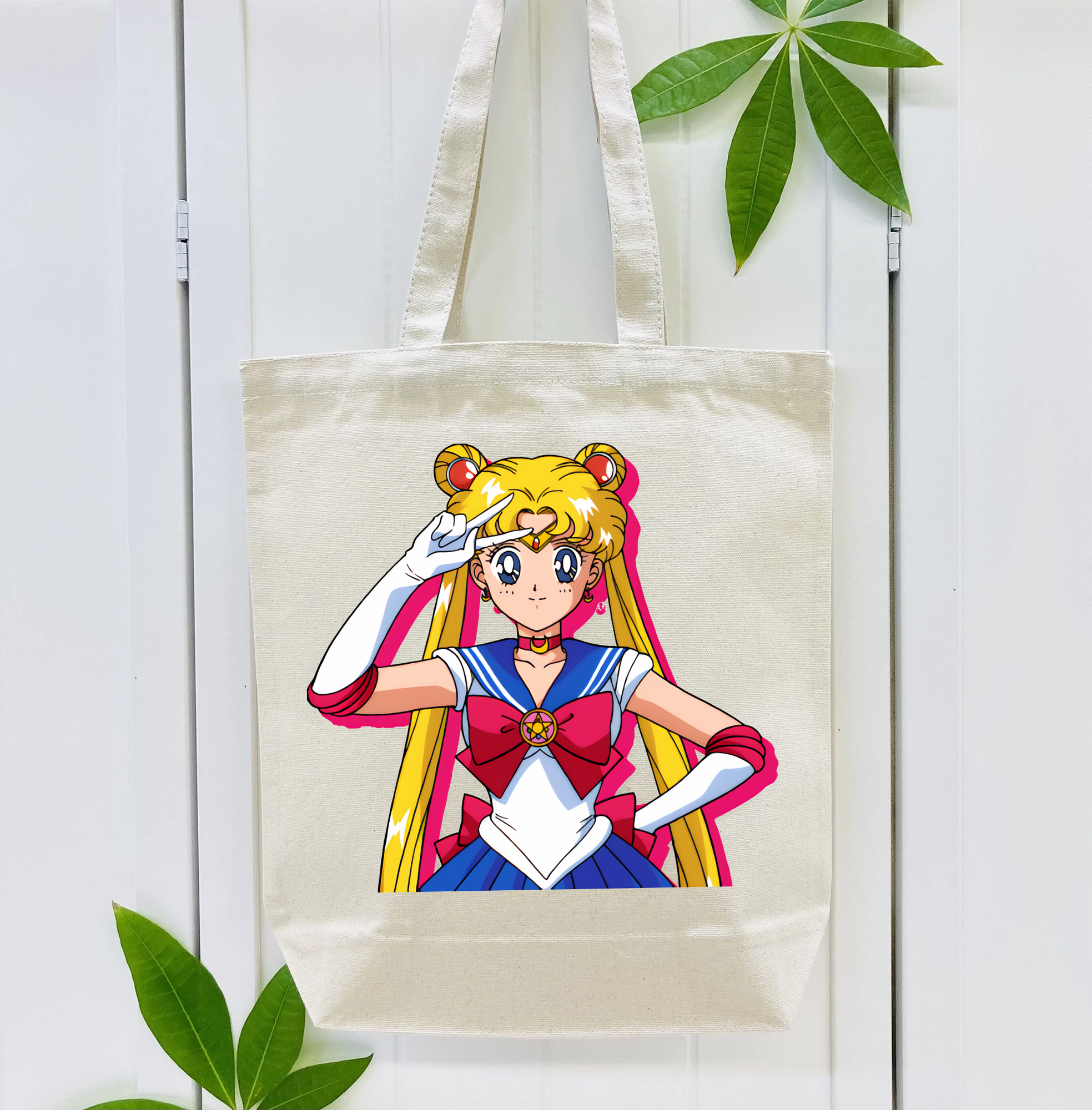美少女戦士セーラームーン 月野 うさぎ つきの うさぎ Sailor Moon Tsukino Usagi 縦型キャンバス生地手提げバッグ　トートバッグ
