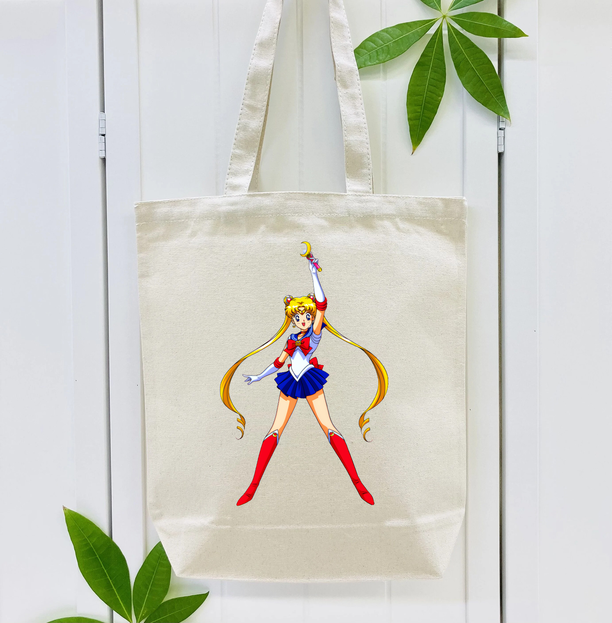 美少女戦士セーラームーン 月野 うさぎ つきの うさぎ Sailor Moon Tsukino Usagi 縦型キャンバス生地手提げバッグ　トートバッグ