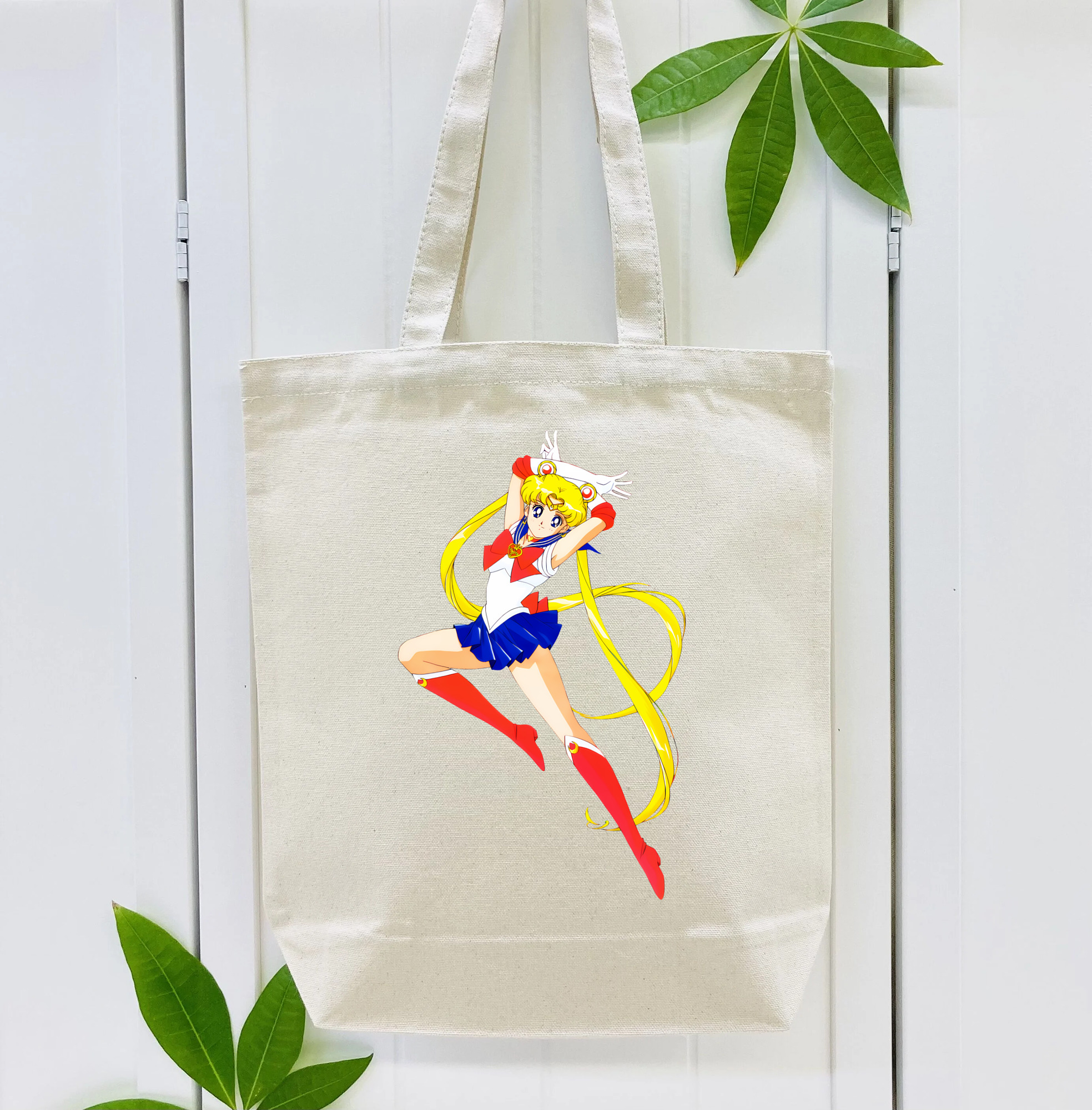 美少女戦士セーラームーン 月野 うさぎ つきの うさぎ Sailor Moon Tsukino Usagi 縦型キャンバス生地手提げバッグ　トートバッグ