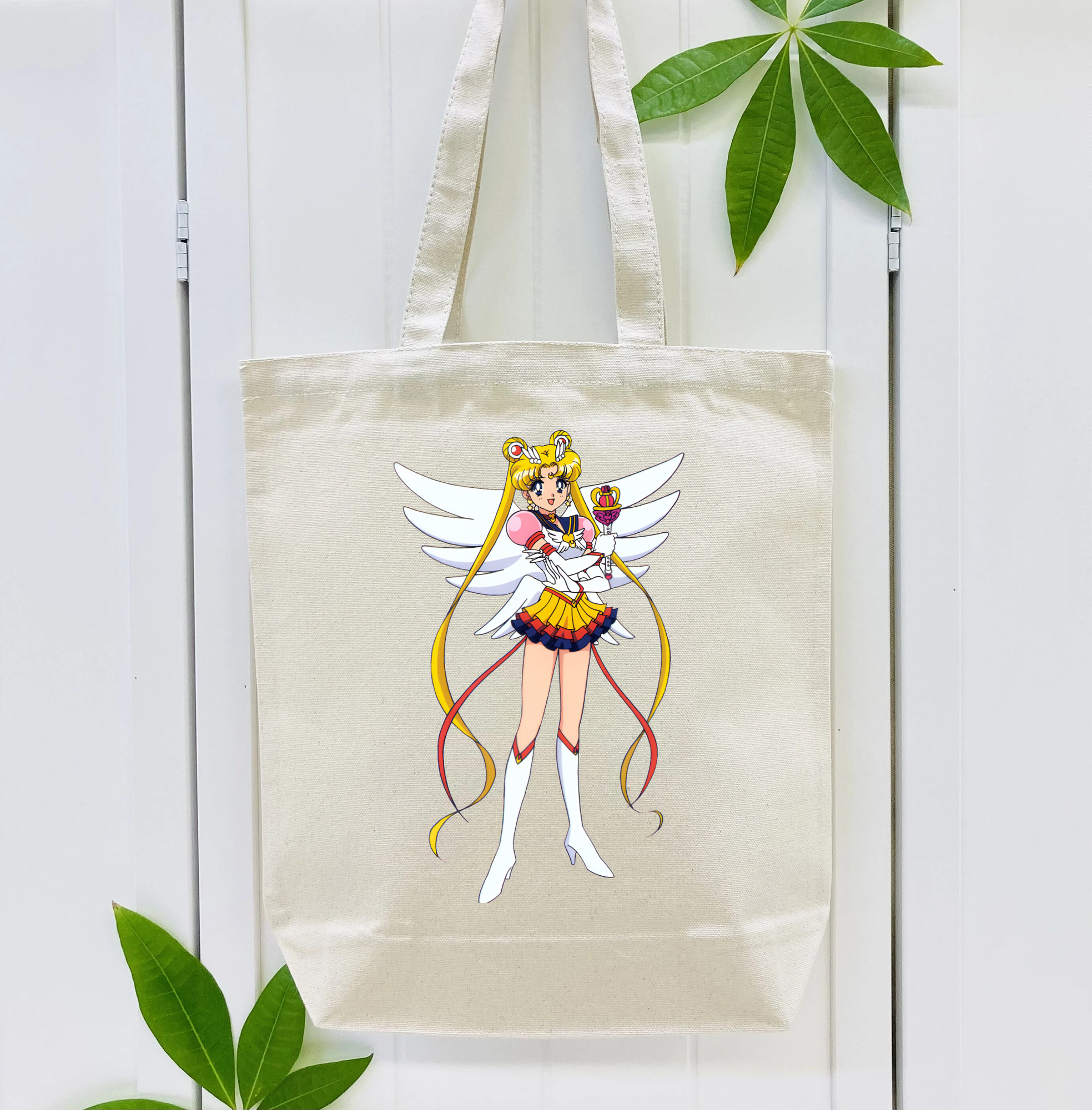 美少女戦士セーラームーン 月野 うさぎ つきの うさぎ Sailor Moon Tsukino Usagi 縦型キャンバス生地手提げバッグ　トートバッグ
