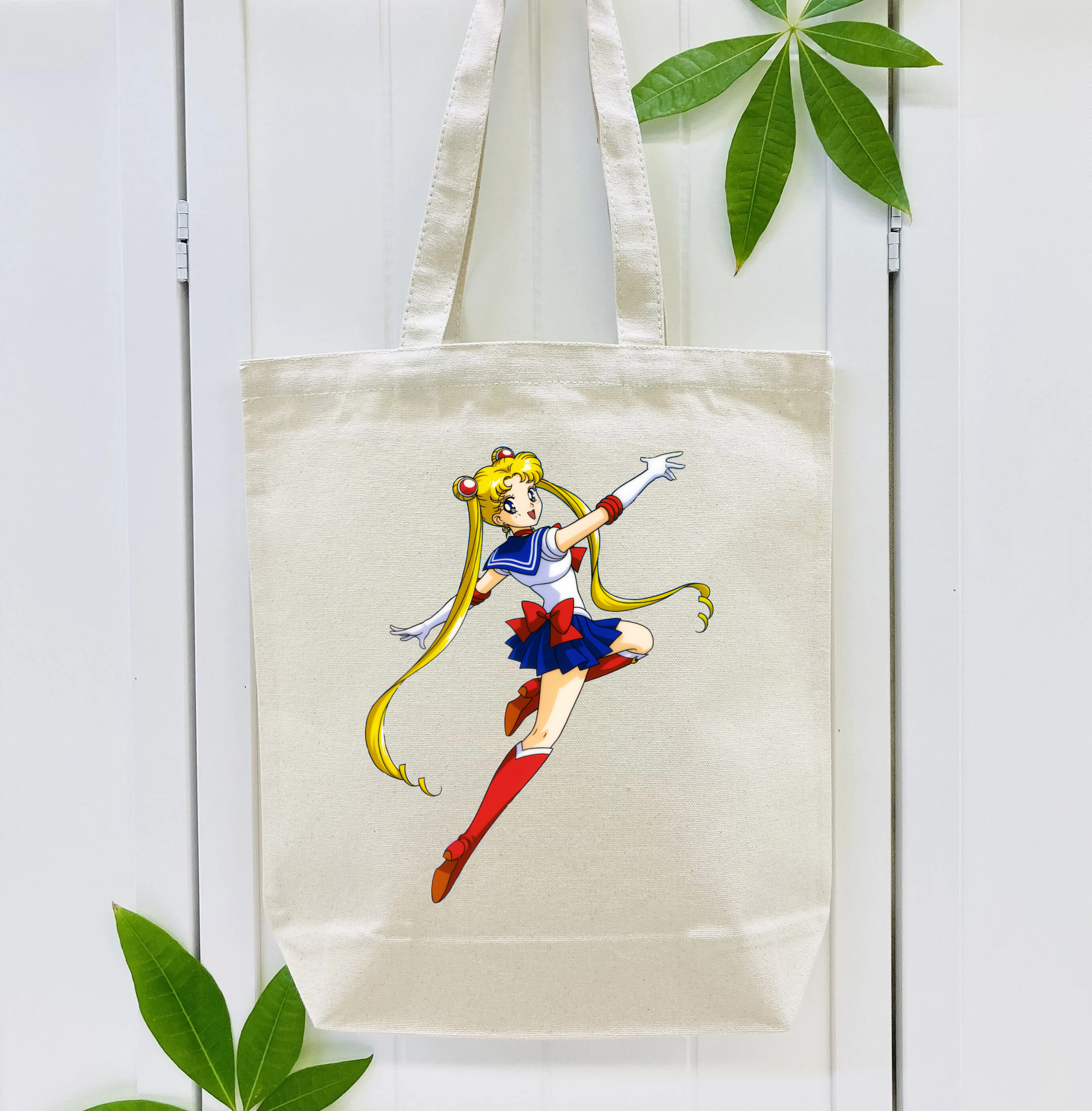 美少女戦士セーラームーン 月野 うさぎ つきの うさぎ Sailor Moon Tsukino Usagi 縦型キャンバス生地手提げバッグ　トートバッグ