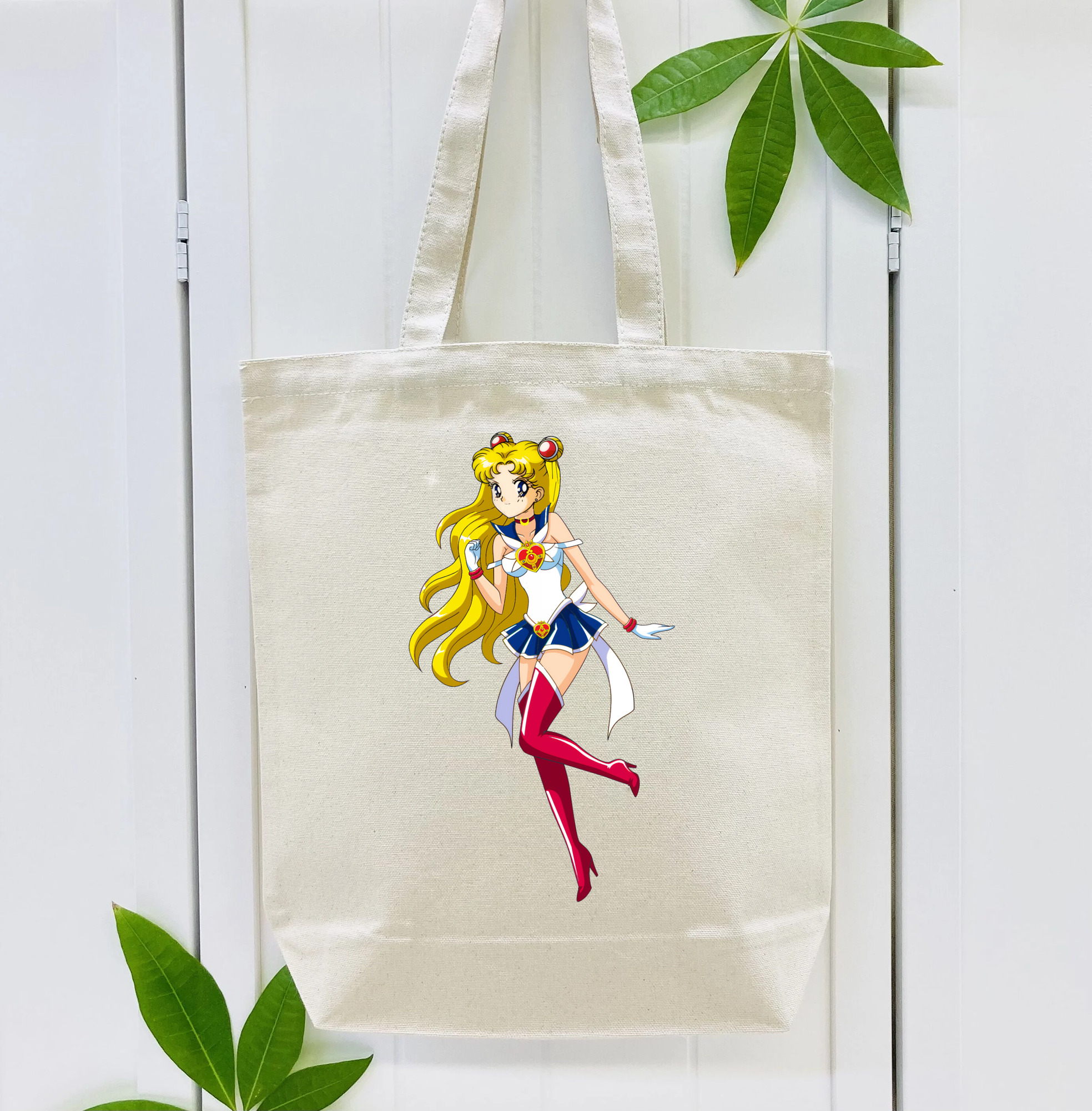 美少女戦士セーラームーン 月野 うさぎ つきの うさぎ Sailor Moon Tsukino Usagi 縦型キャンバス生地手提げバッグ　トートバッグ