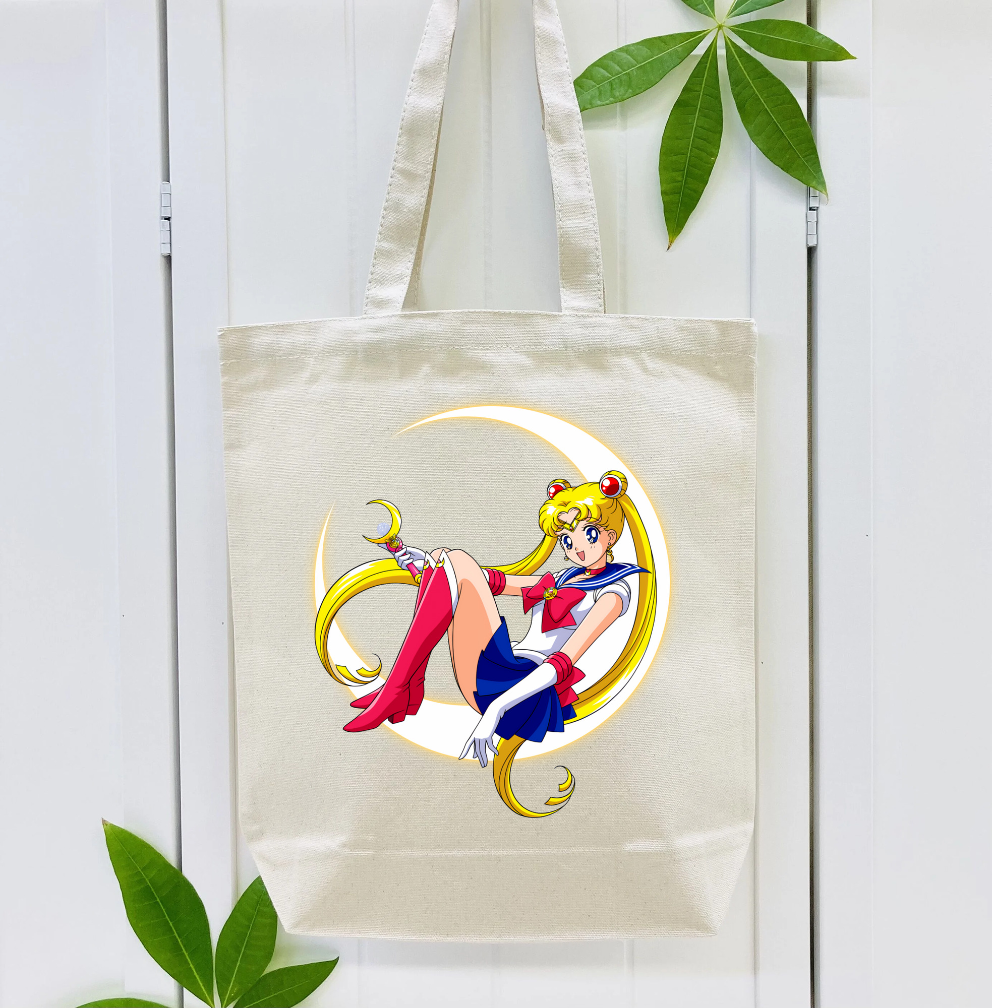 美少女戦士セーラームーン 月野 うさぎ つきの うさぎ Sailor Moon Tsukino Usagi 縦型キャンバス生地手提げバッグ　トートバッグ