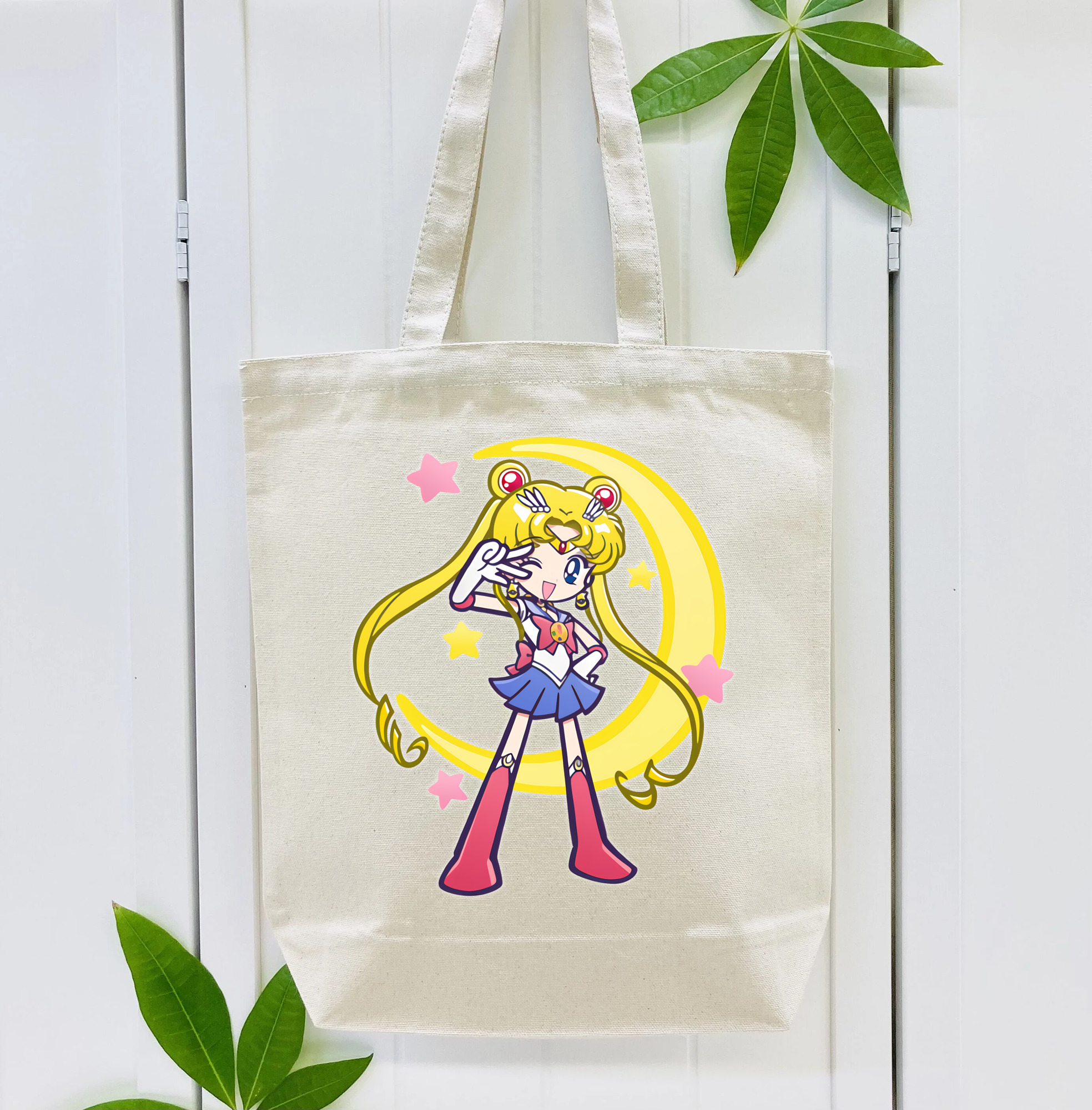 美少女戦士セーラームーン 月野 うさぎ つきの うさぎ Sailor Moon Tsukino Usagi 縦型キャンバス生地手提げバッグ　トートバッグ