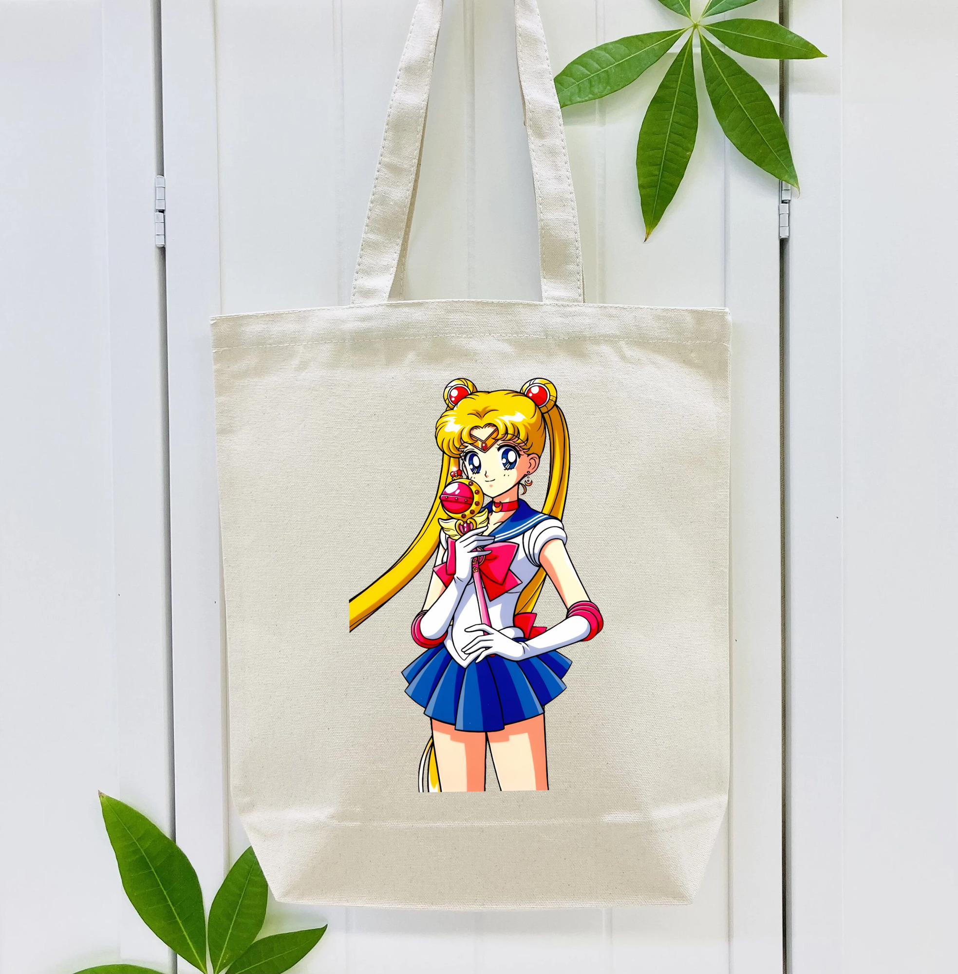 美少女戦士セーラームーン 月野 うさぎ つきの うさぎ Sailor Moon Tsukino Usagi 縦型キャンバス生地手提げバッグ　トートバッグ