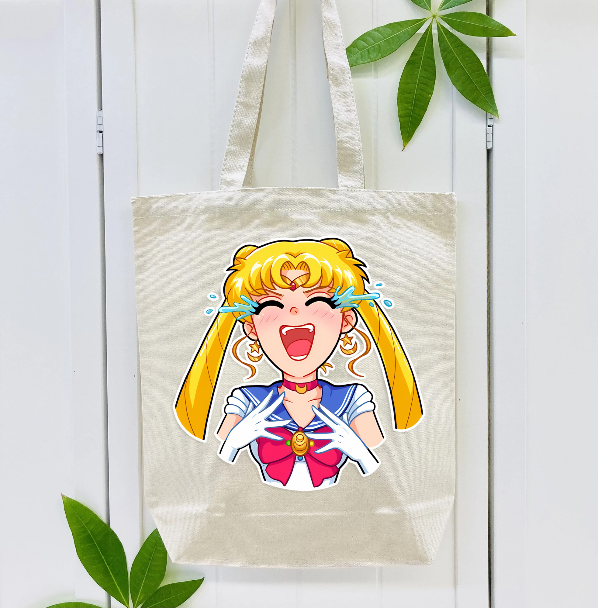 美少女戦士セーラームーン 月野 うさぎ つきの うさぎ Sailor Moon Tsukino Usagi 縦型キャンバス生地手提げバッグ　トートバッグ