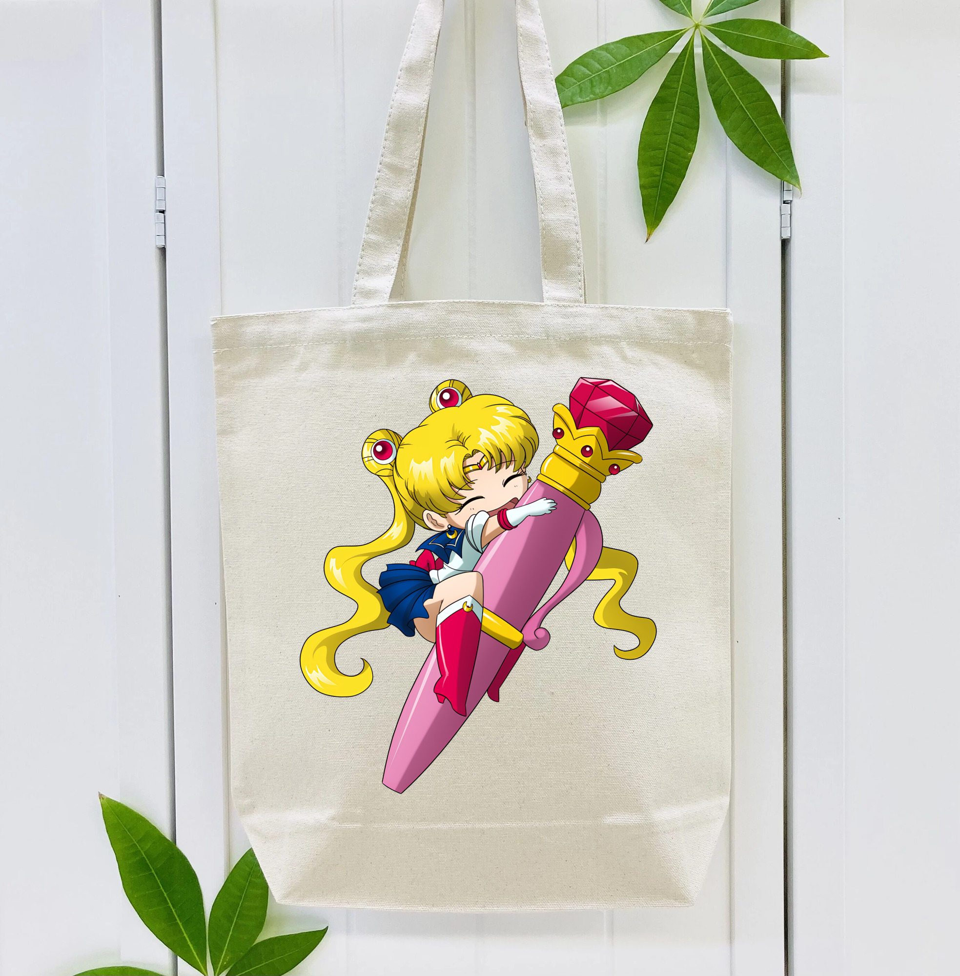 美少女戦士セーラームーン 月野 うさぎ つきの うさぎ Sailor Moon Tsukino Usagi 縦型キャンバス生地手提げバッグ　トートバッグ