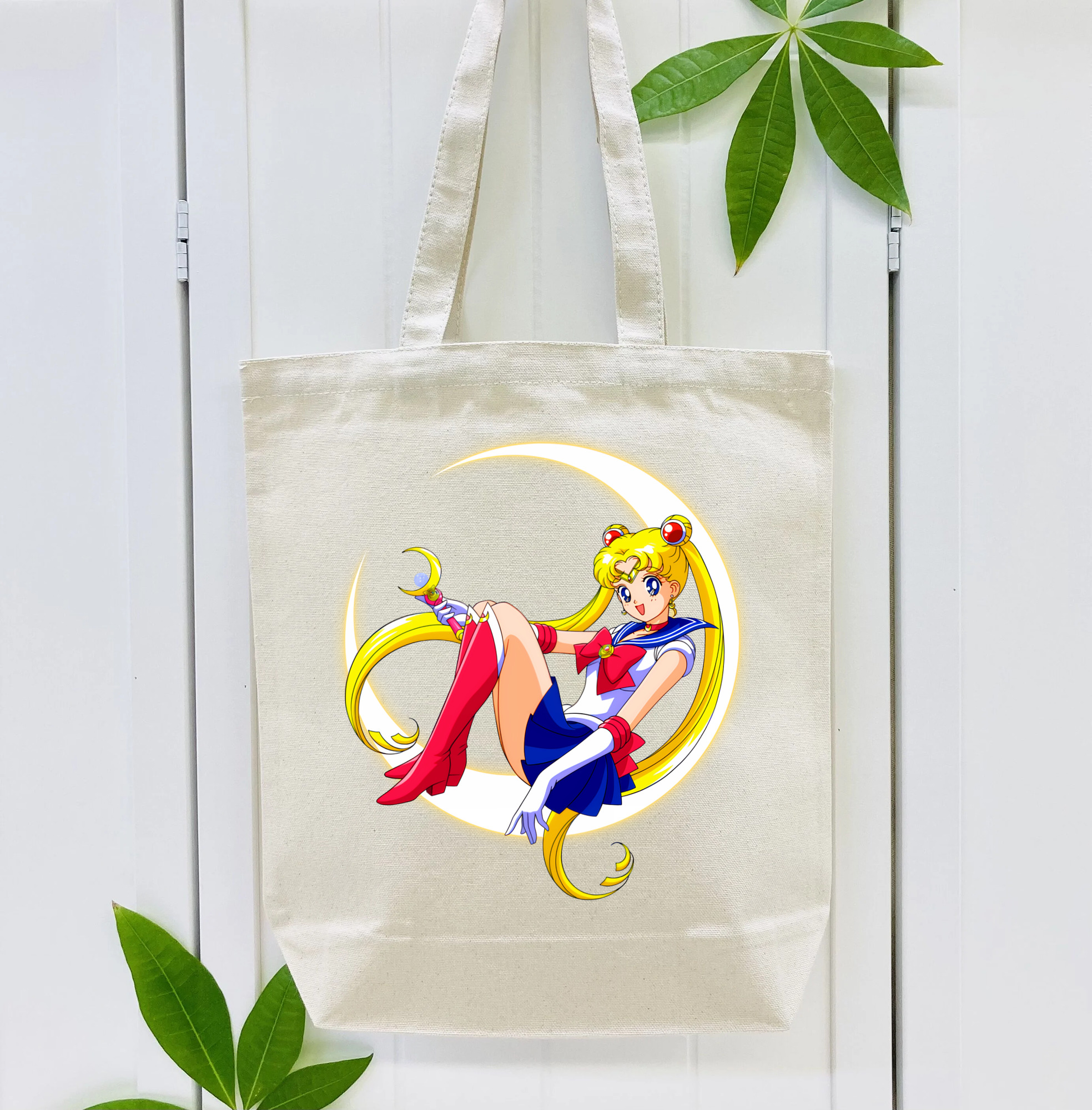 美少女戦士セーラームーン 月野 うさぎ つきの うさぎ Sailor Moon Tsukino Usagi 縦型キャンバス生地手提げバッグ　トートバッグ