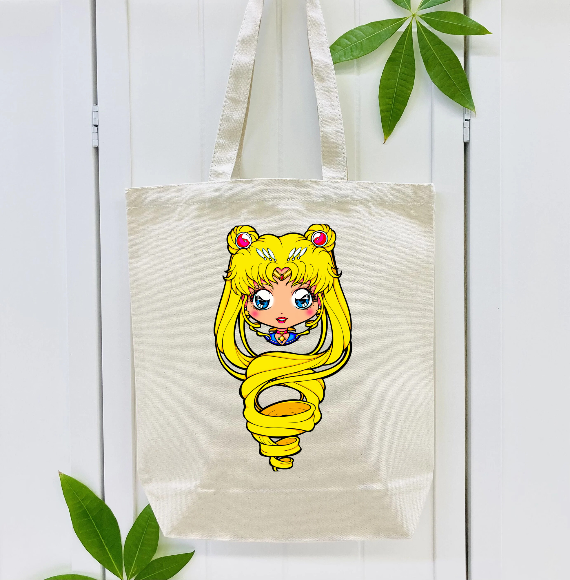 美少女戦士セーラームーン 月野 うさぎ つきの うさぎ Sailor Moon Tsukino Usagi 縦型キャンバス生地手提げバッグ　トートバッグ