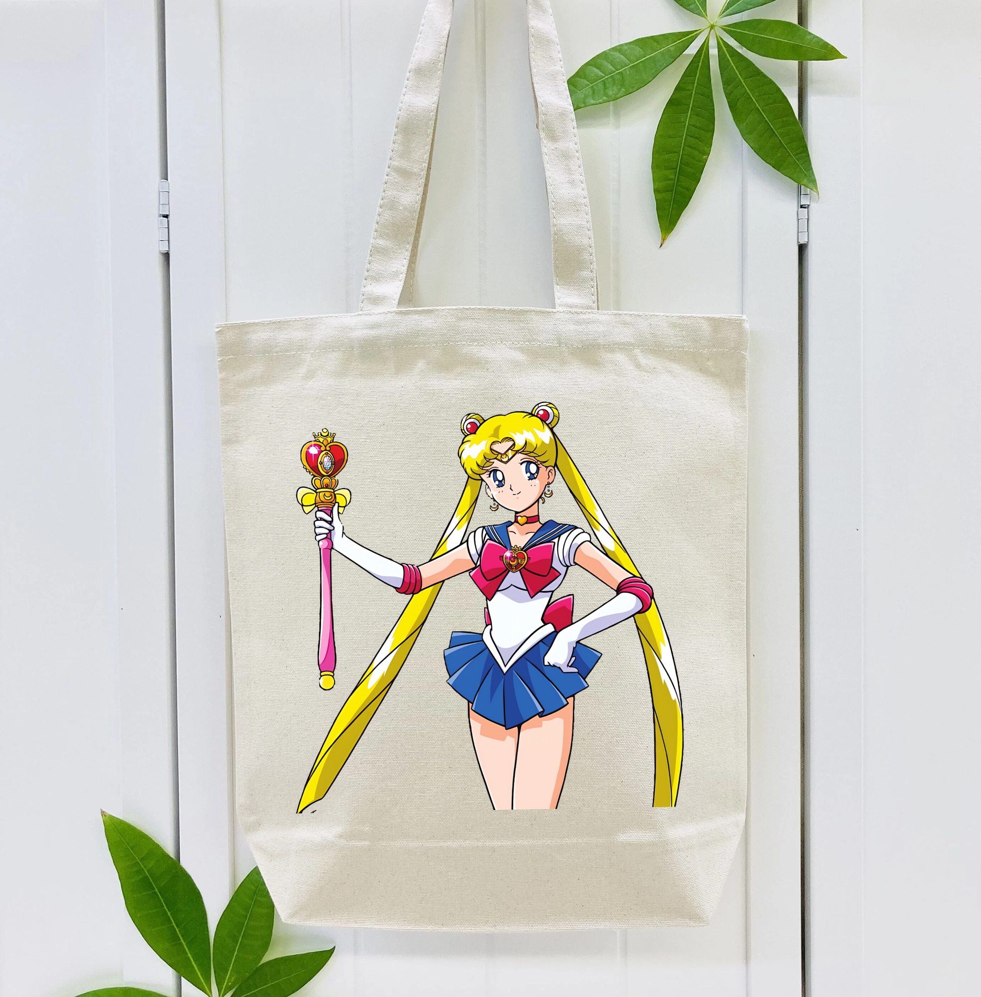 美少女戦士セーラームーン 月野 うさぎ つきの うさぎ Sailor Moon Tsukino Usagi 縦型キャンバス生地手提げバッグ　トートバッグ