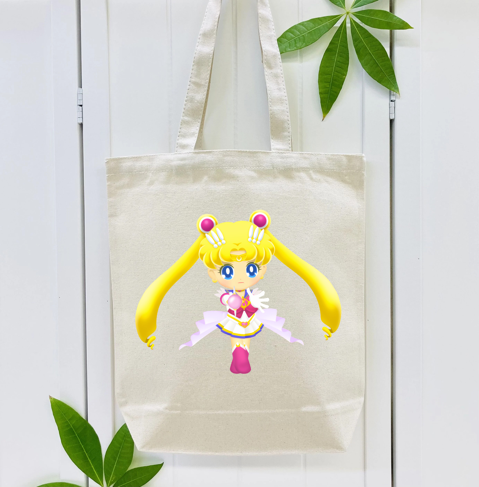 美少女戦士セーラームーン 月野 うさぎ つきの うさぎ Sailor Moon Tsukino Usagi 縦型キャンバス生地手提げバッグ　トートバッグ