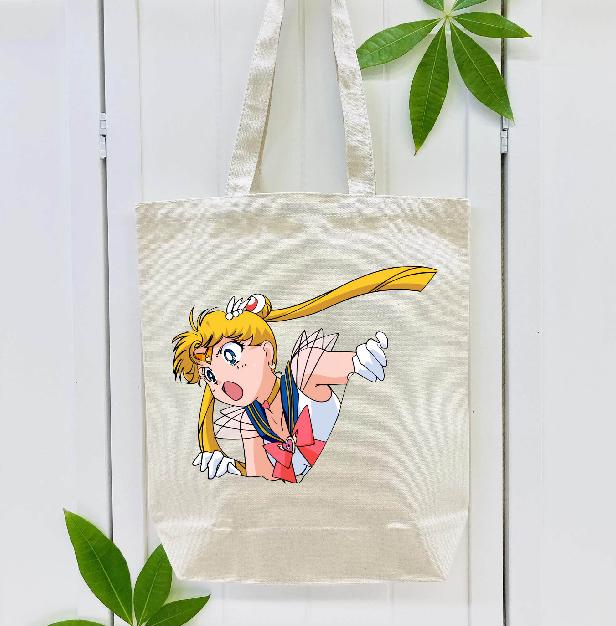 美少女戦士セーラームーン 月野 うさぎ つきの うさぎ Sailor Moon Tsukino Usagi 縦型キャンバス生地手提げバッグ　トートバッグ