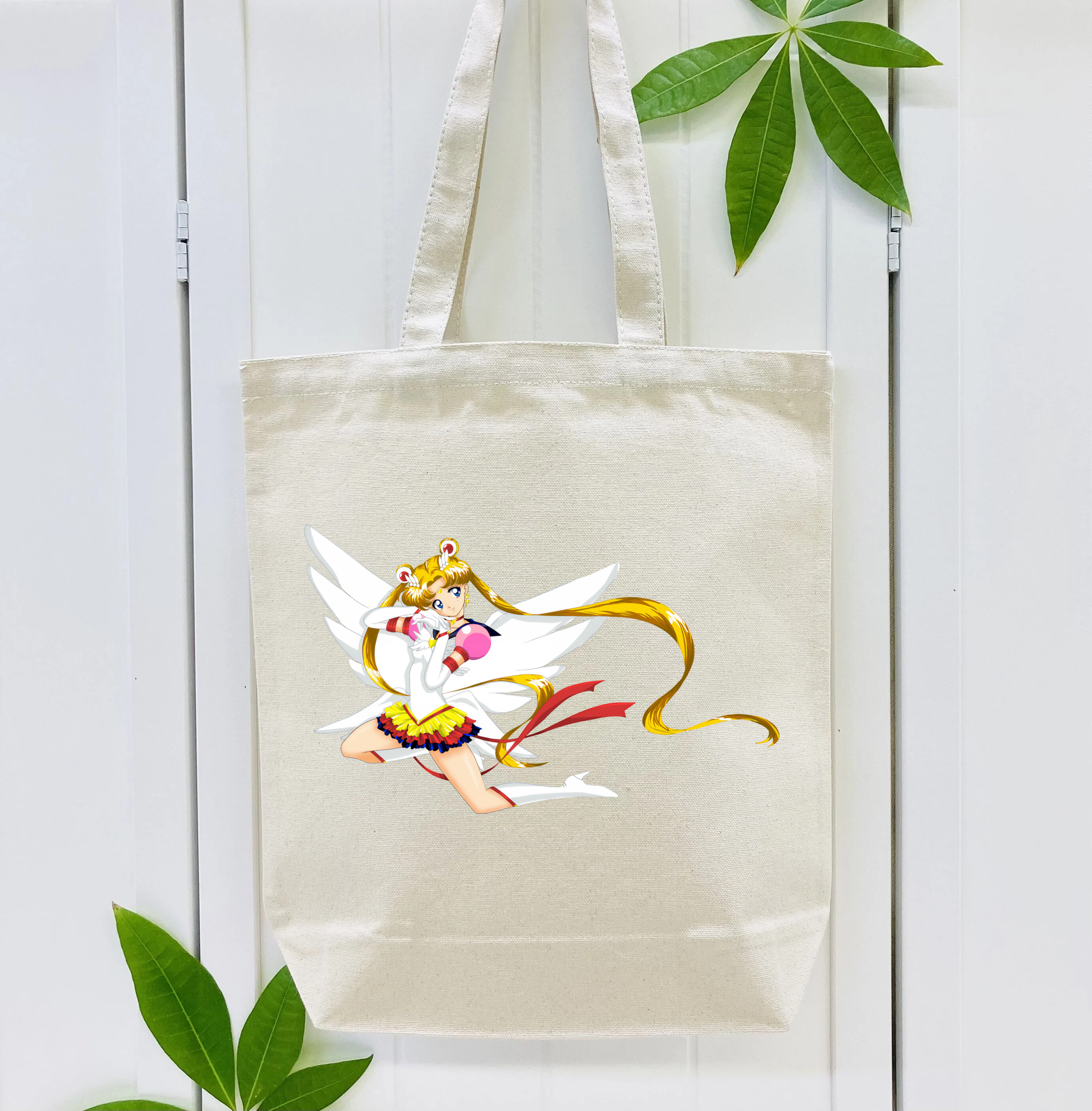美少女戦士セーラームーン 月野 うさぎ つきの うさぎ Sailor Moon Tsukino Usagi 縦型キャンバス生地手提げバッグ　トートバッグ