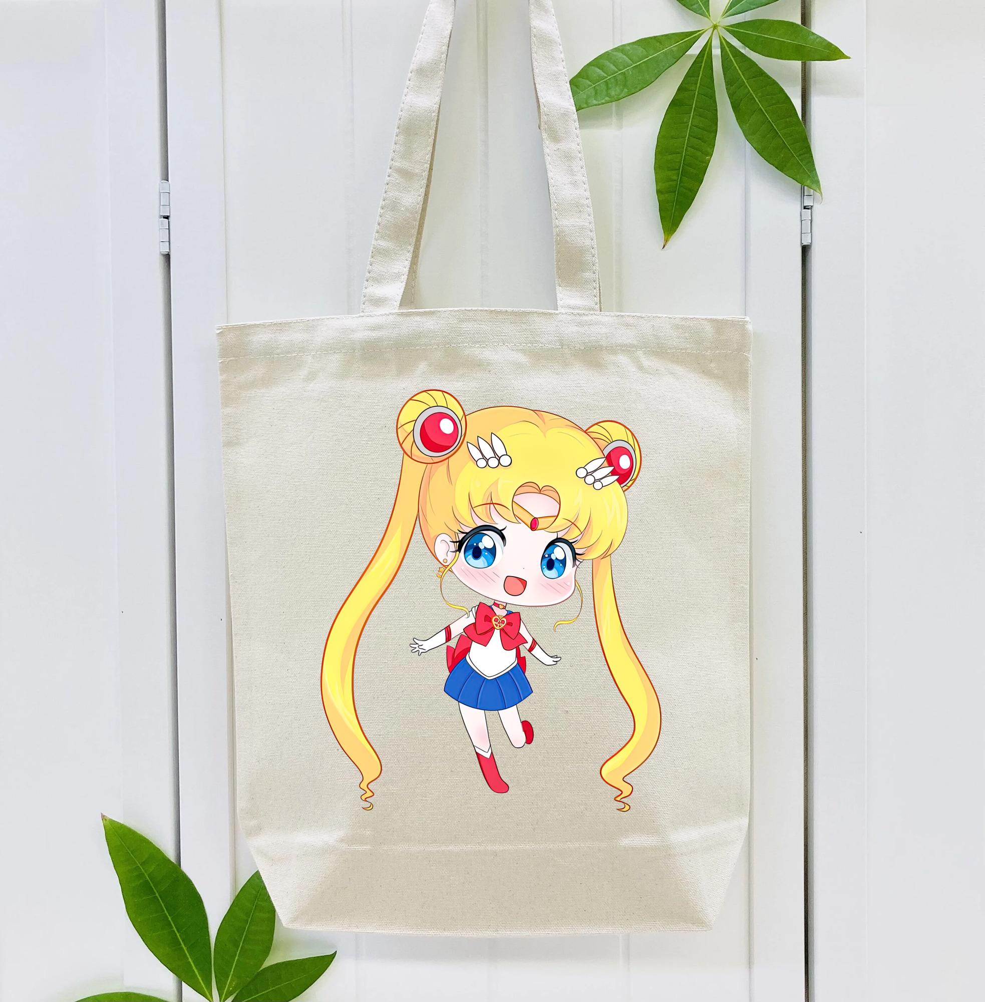 美少女戦士セーラームーン 月野 うさぎ つきの うさぎ Sailor Moon Tsukino Usagi 縦型キャンバス生地手提げバッグ　トートバッグ