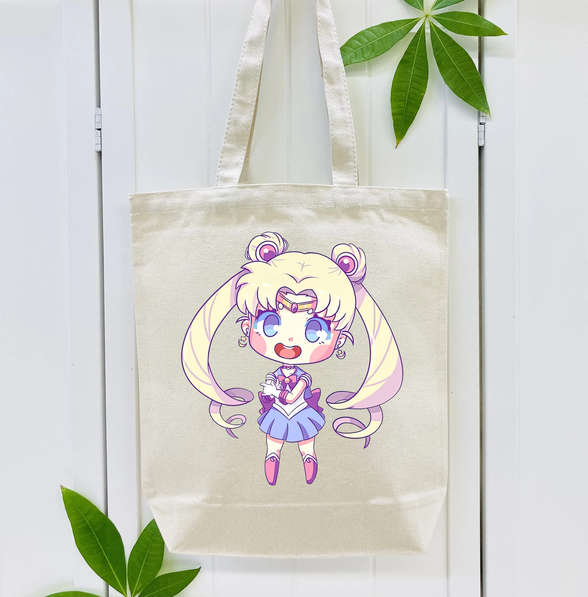 美少女戦士セーラームーン 月野 うさぎ つきの うさぎ Sailor Moon Tsukino Usagi 縦型キャンバス生地手提げバッグ　トートバッグ