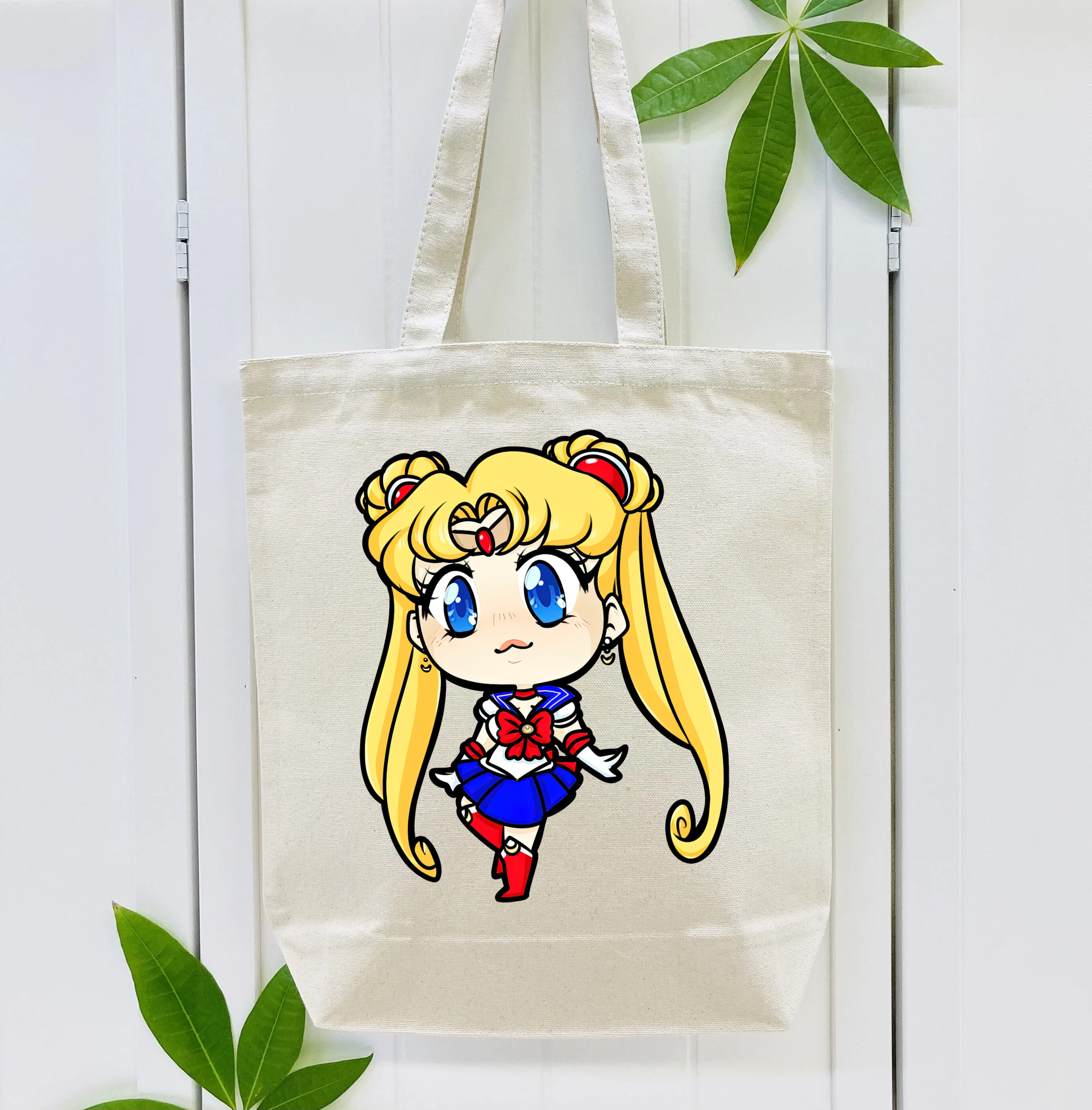 美少女戦士セーラームーン 月野 うさぎ つきの うさぎ Sailor Moon Tsukino Usagi 縦型キャンバス生地手提げバッグ　トートバッグ
