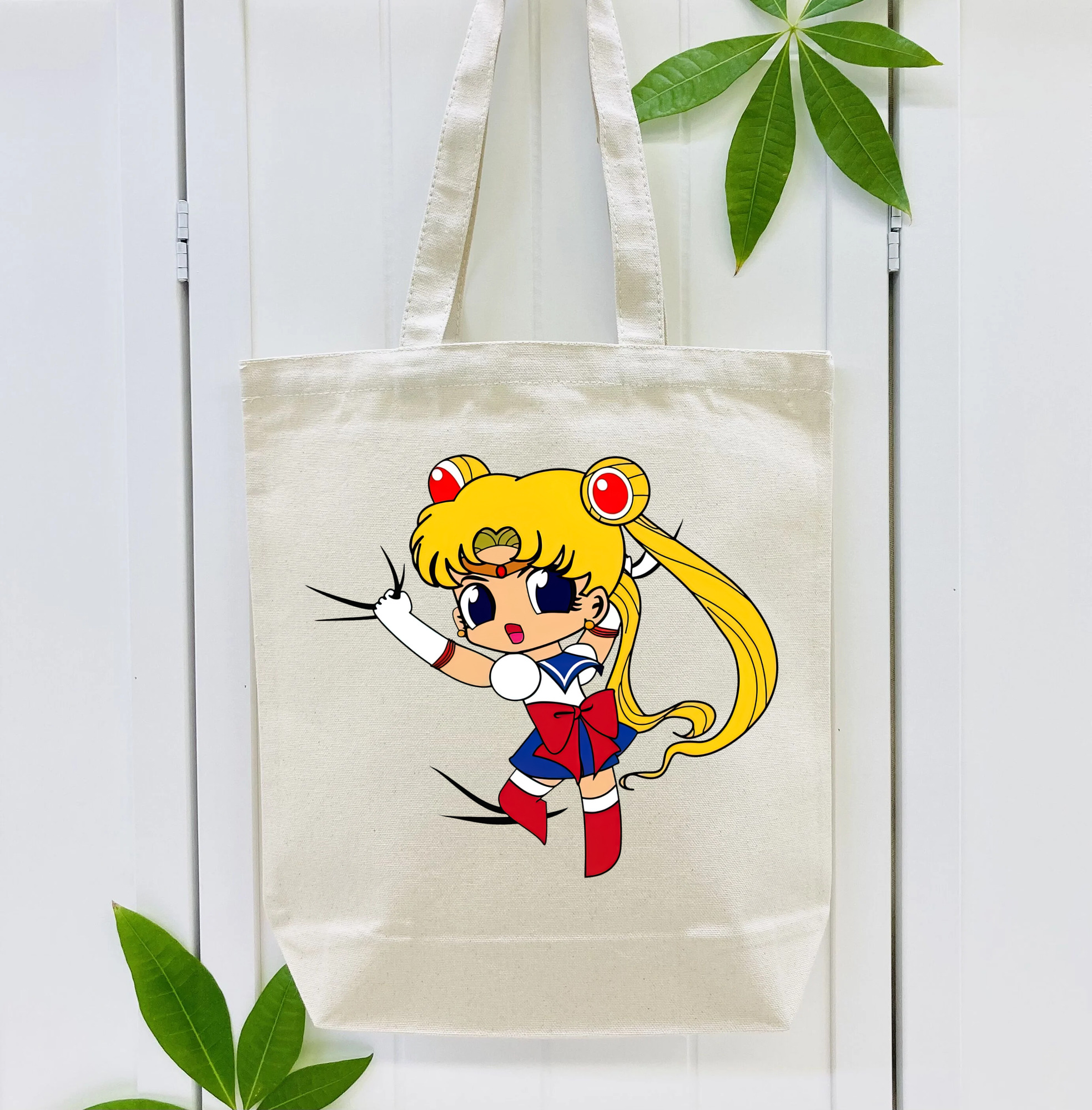 美少女戦士セーラームーン 月野 うさぎ つきの うさぎ Sailor Moon Tsukino Usagi 縦型キャンバス生地手提げバッグ　トートバッグ