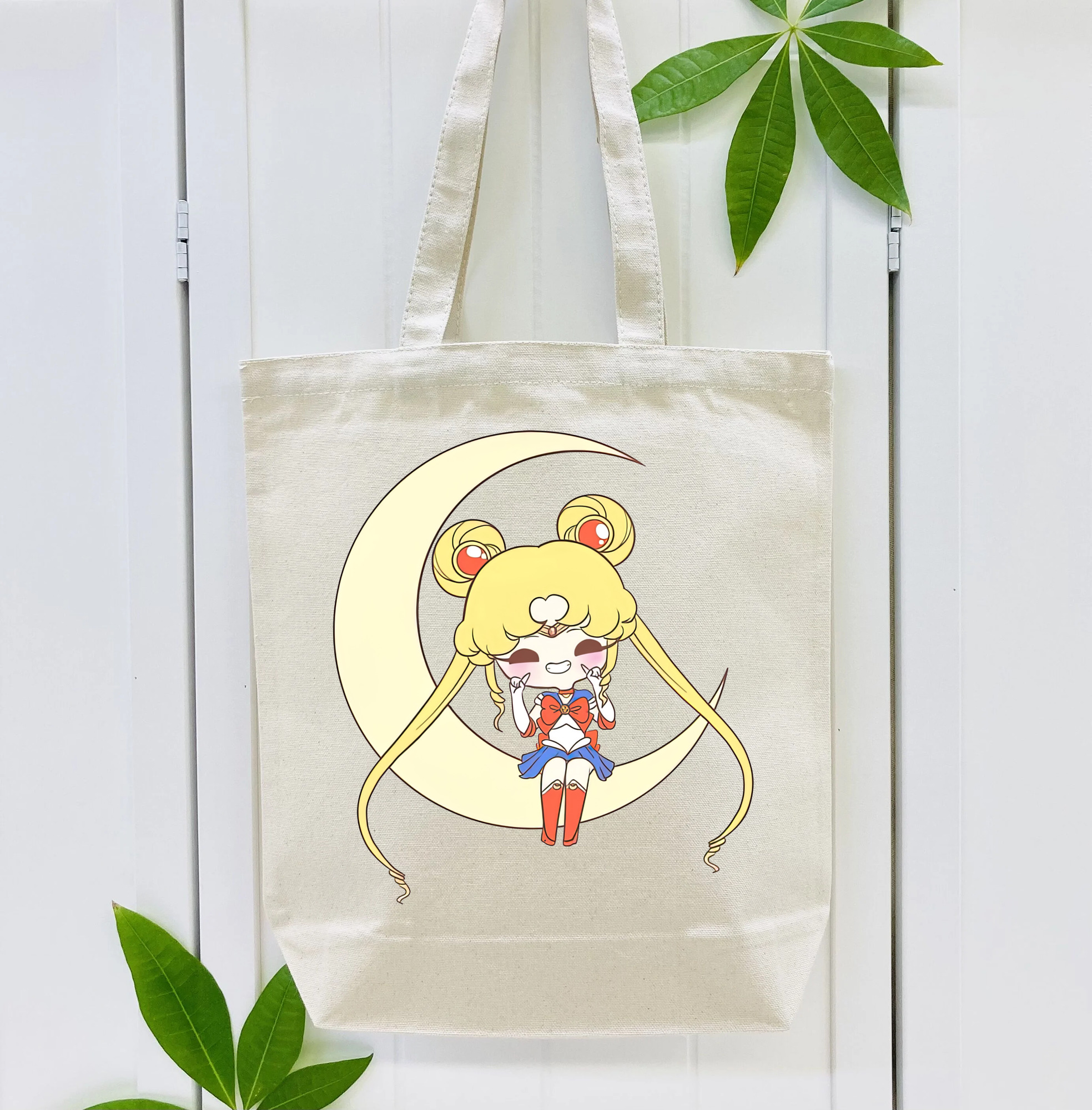 美少女戦士セーラームーン 月野 うさぎ つきの うさぎ Sailor Moon Tsukino Usagi 縦型キャンバス生地手提げバッグ　トートバッグ