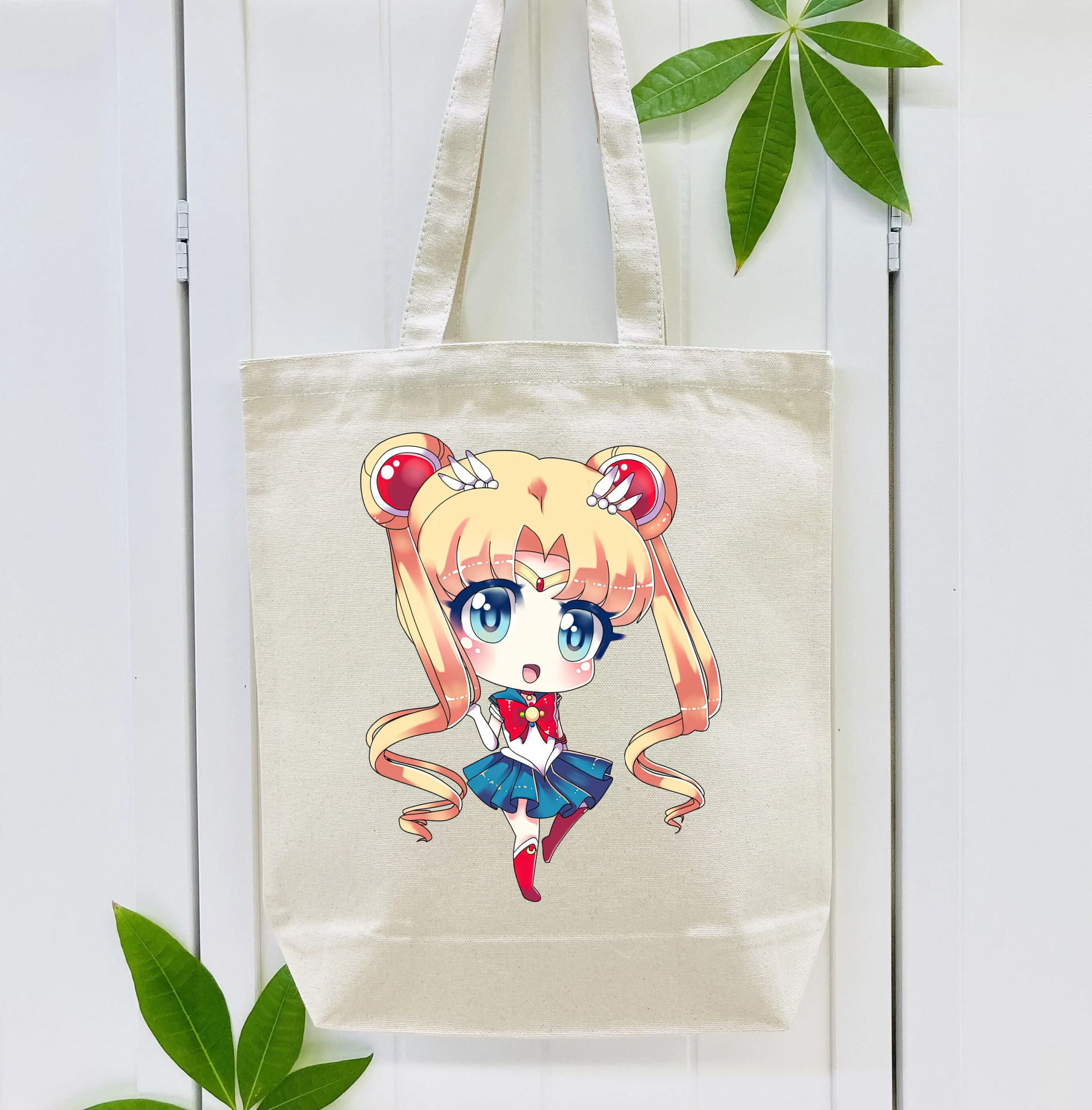 美少女戦士セーラームーン 月野 うさぎ つきの うさぎ Sailor Moon Tsukino Usagi 縦型キャンバス生地手提げバッグ　トートバッグ