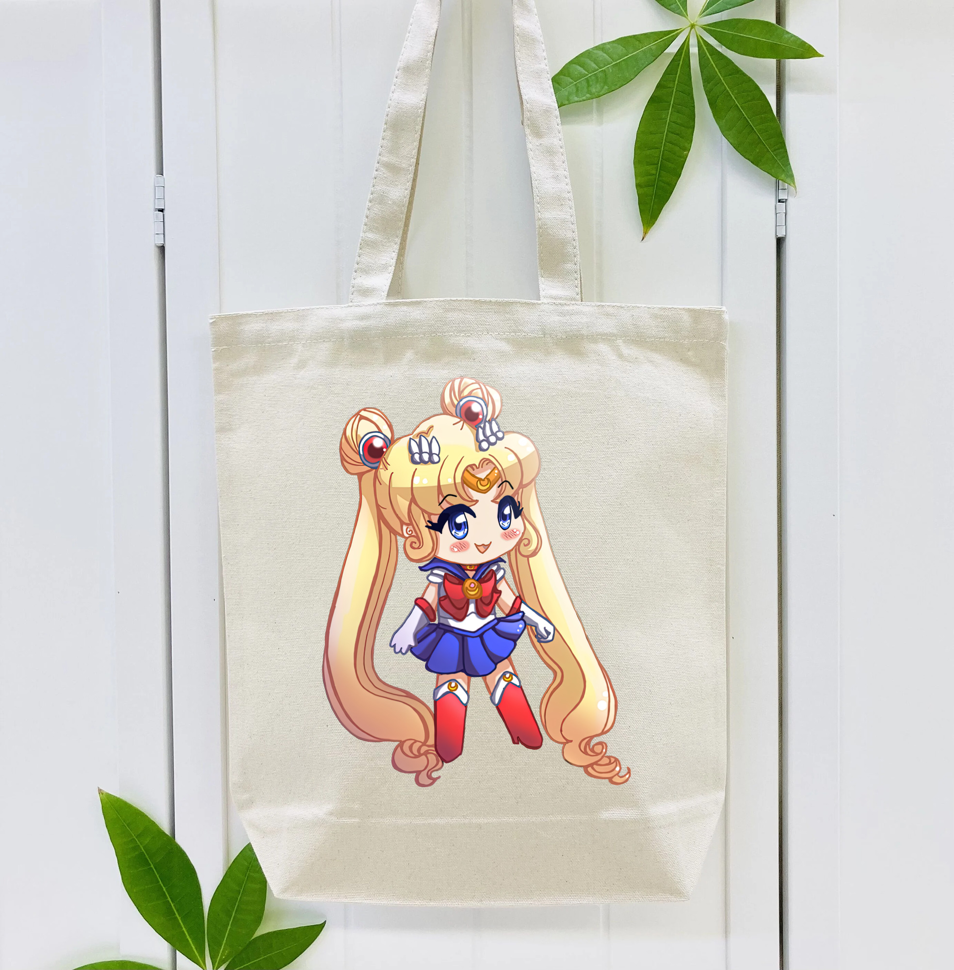 美少女戦士セーラームーン 月野 うさぎ つきの うさぎ Sailor Moon Tsukino Usagi 縦型キャンバス生地手提げバッグ　トートバッグ