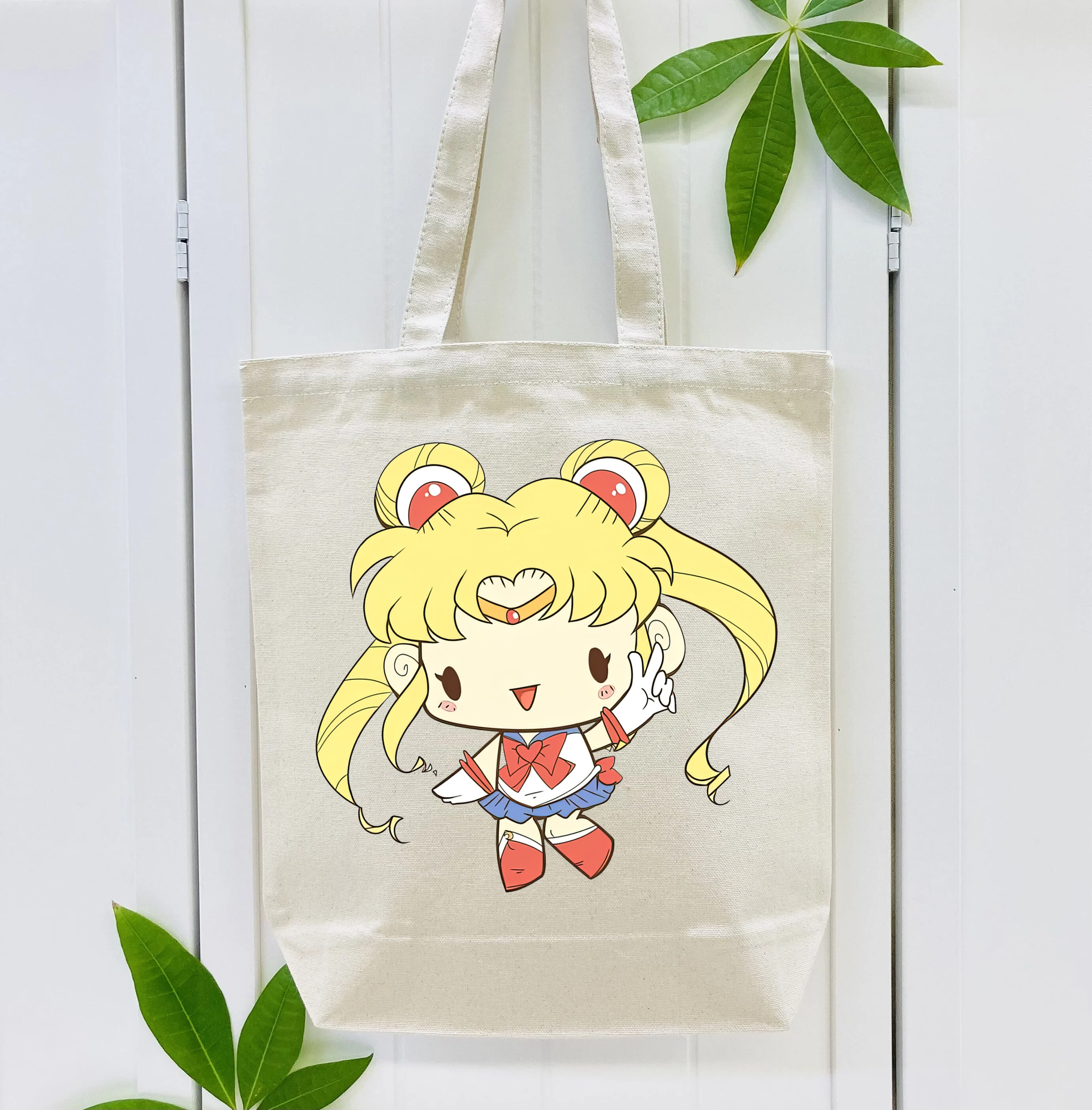 美少女戦士セーラームーン 月野 うさぎ つきの うさぎ Sailor Moon Tsukino Usagi 縦型キャンバス生地手提げバッグ　トートバッグ