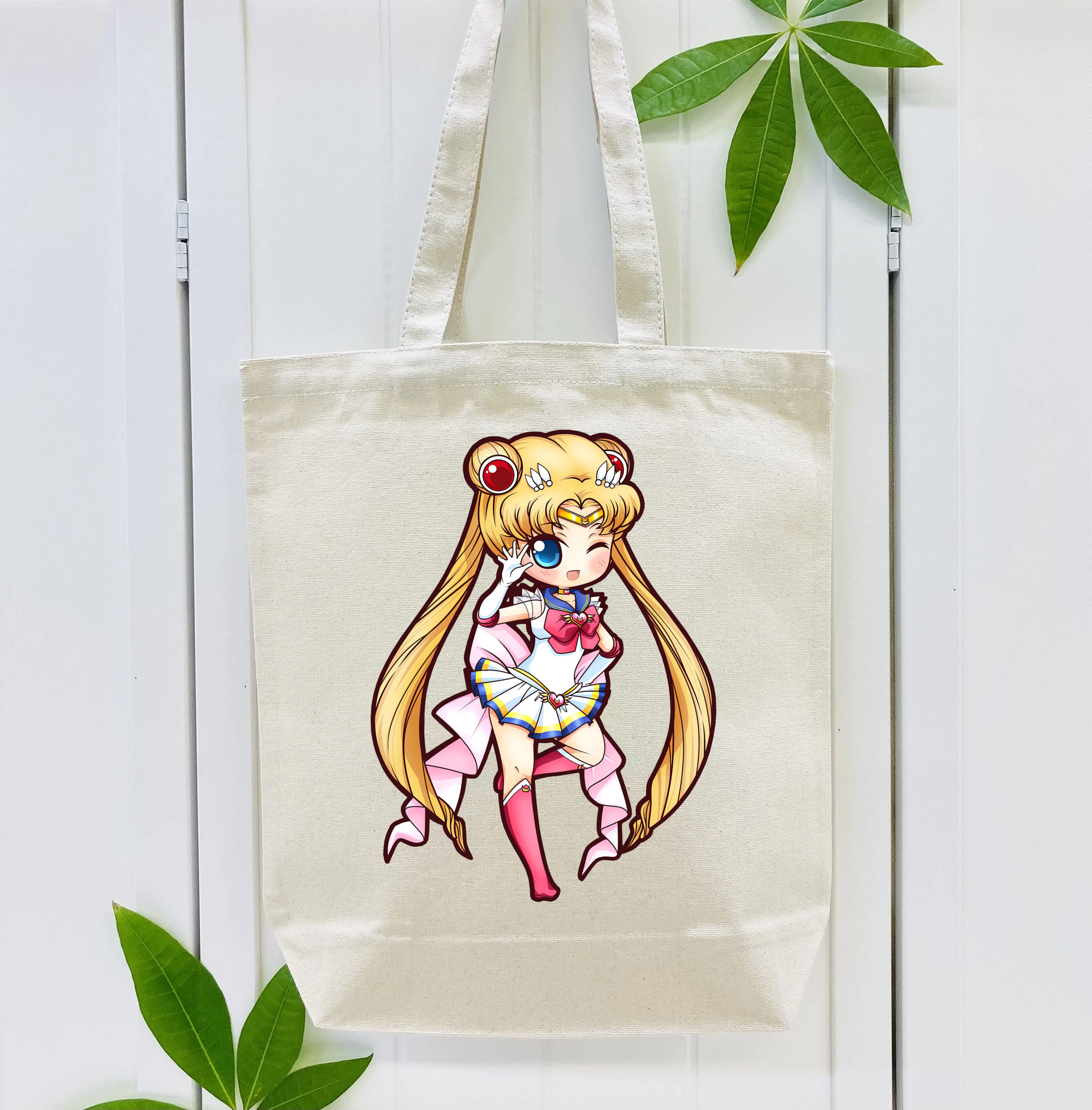 美少女戦士セーラームーン 月野 うさぎ つきの うさぎ Sailor Moon Tsukino Usagi 縦型キャンバス生地手提げバッグ　トートバッグ