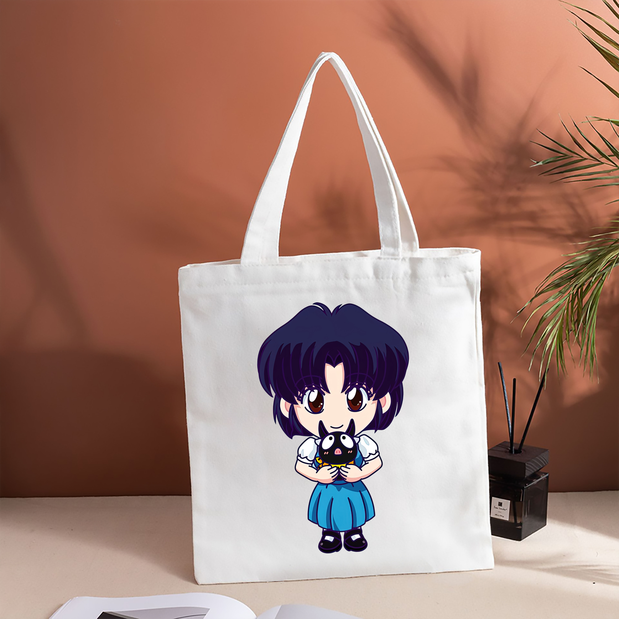 美少女戦士セーラームーン 水野 亜美 みずの あみ Sailor Moon Mizuno Ami 縦型キャンバス生地手提げバッグ　トートバッグ